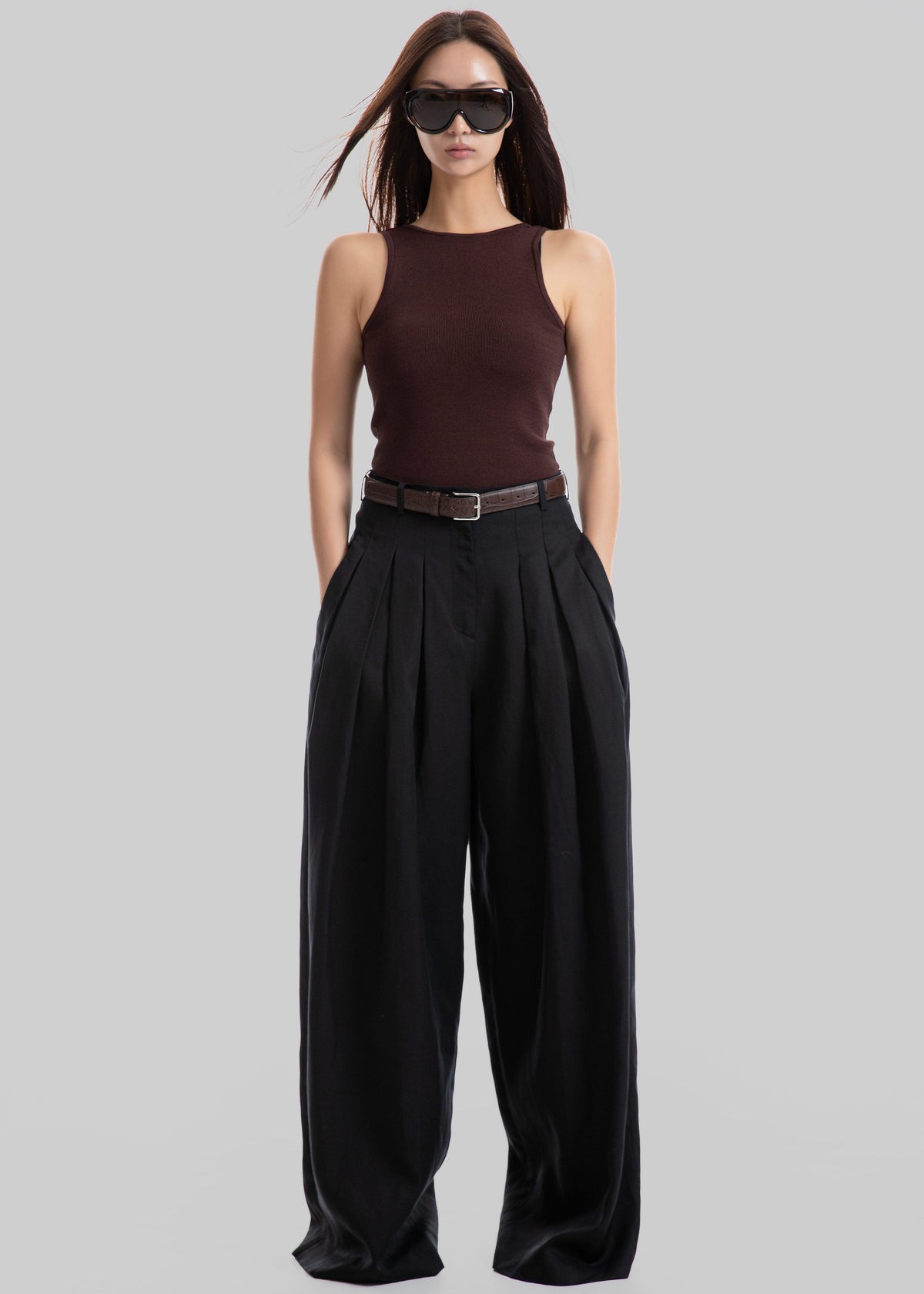 Temse Backless Knit Top - Burgundy – view 1 of 6