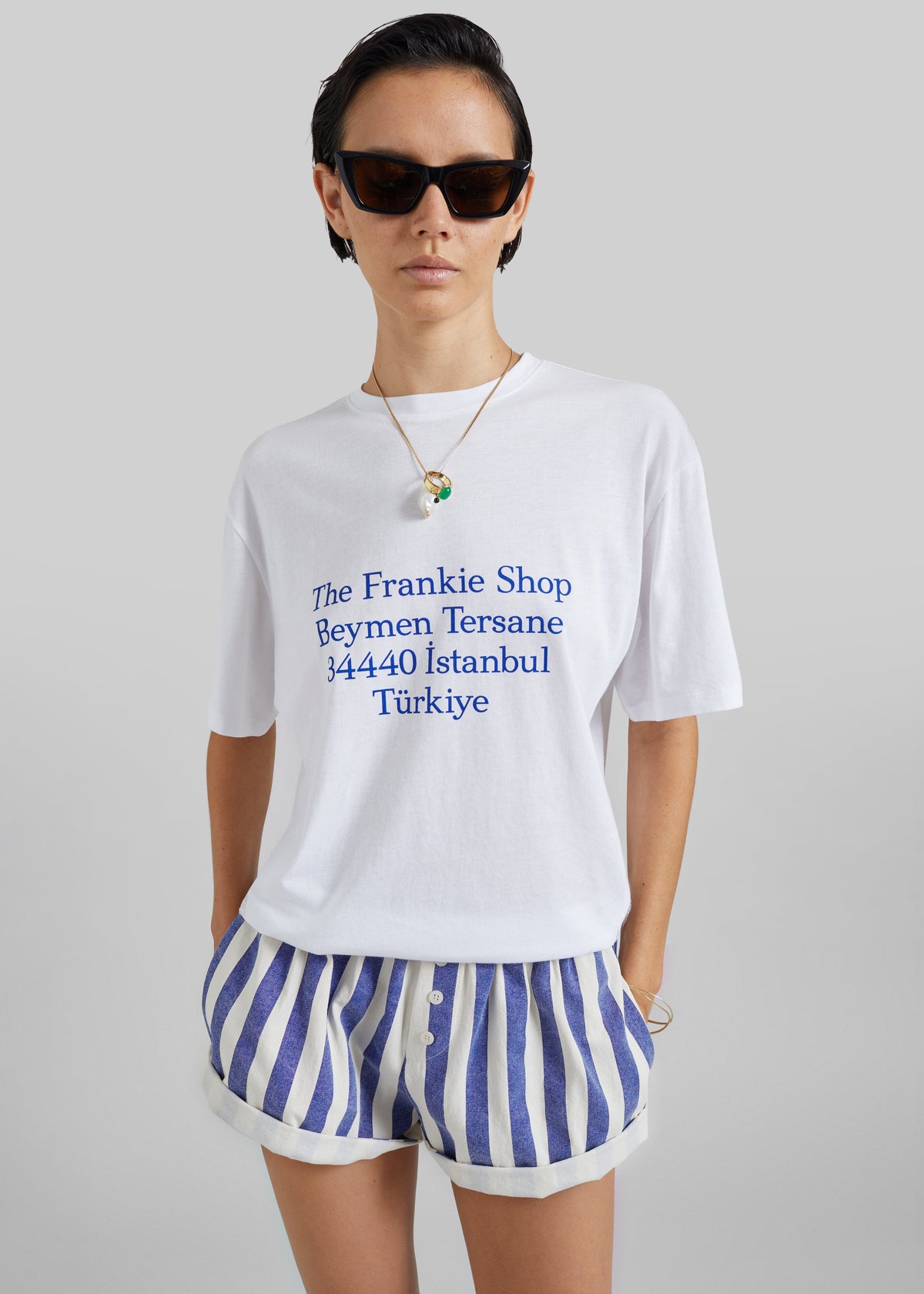 Nickishop Beymen T-Shirt - White/Blue – view 4 of 6