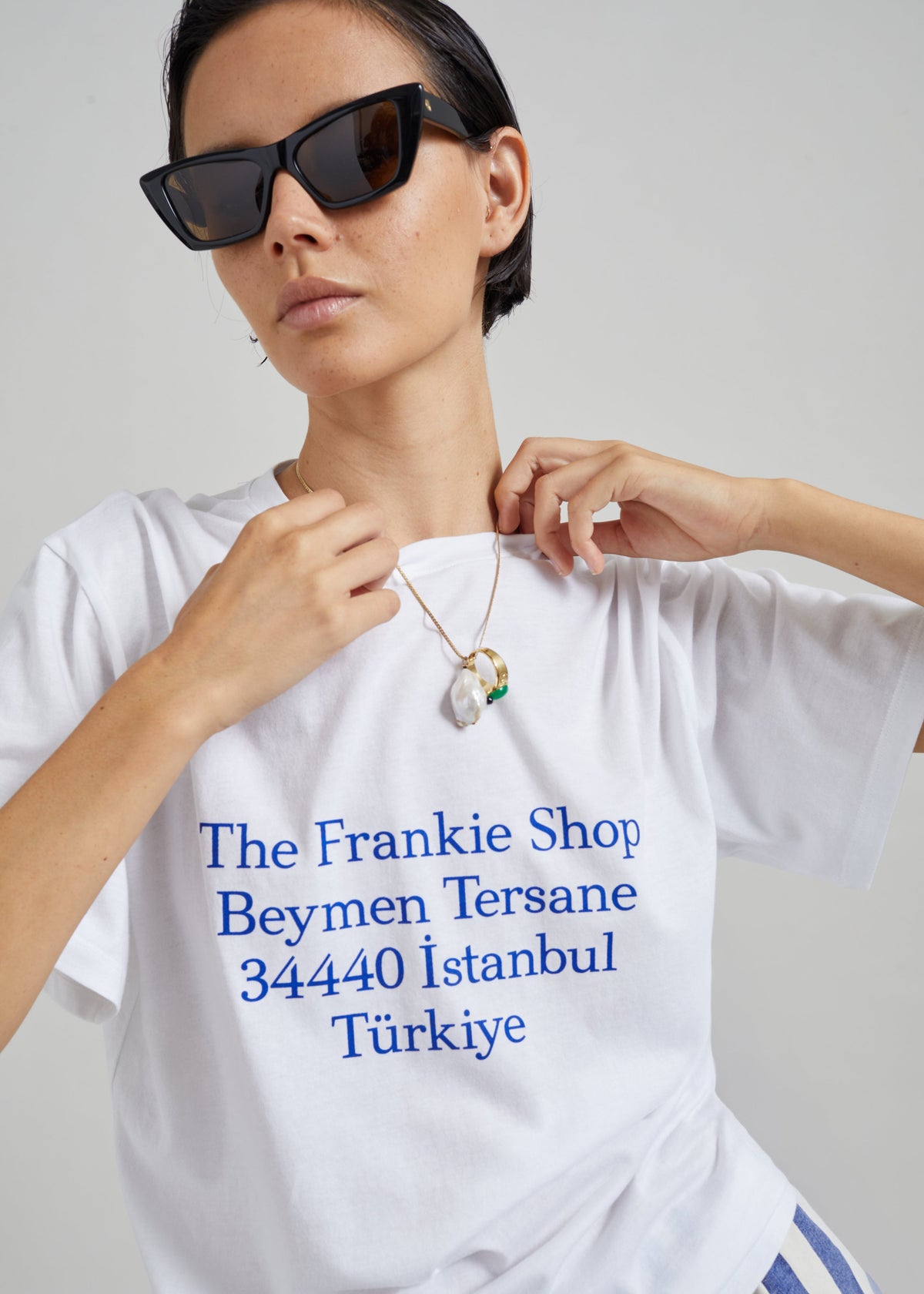Nickishop Beymen T-Shirt - White/Blue – view 2 of 6