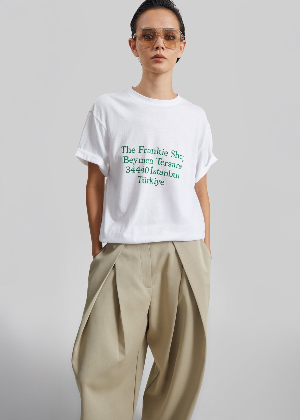 Nickishop Beymen T-Shirt - White/Green – view 1 of 4