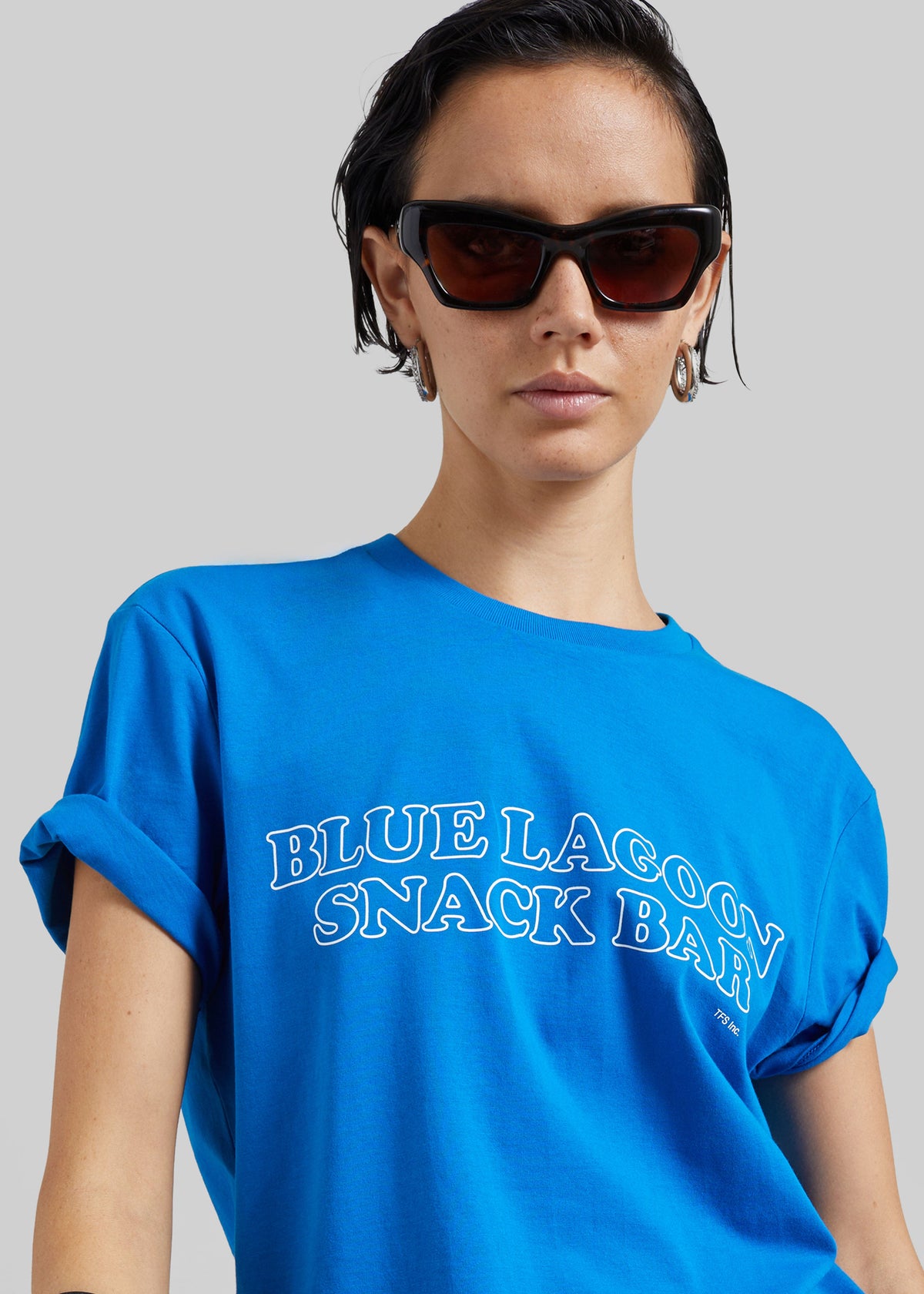 Nickishop Blue Lagoon Snack Bar T-Shirt - Blue Mix – view 2 of 6