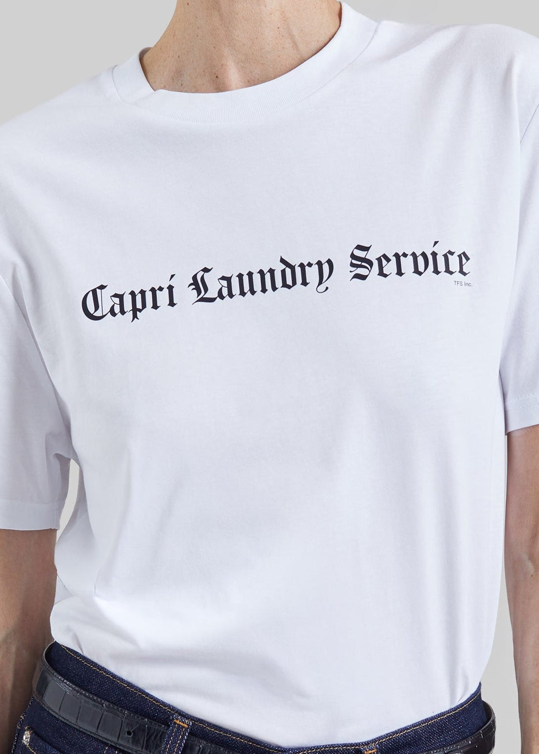 Nickishop Capri Laundry Service T-Shirt - White/Black – view 2 of 6