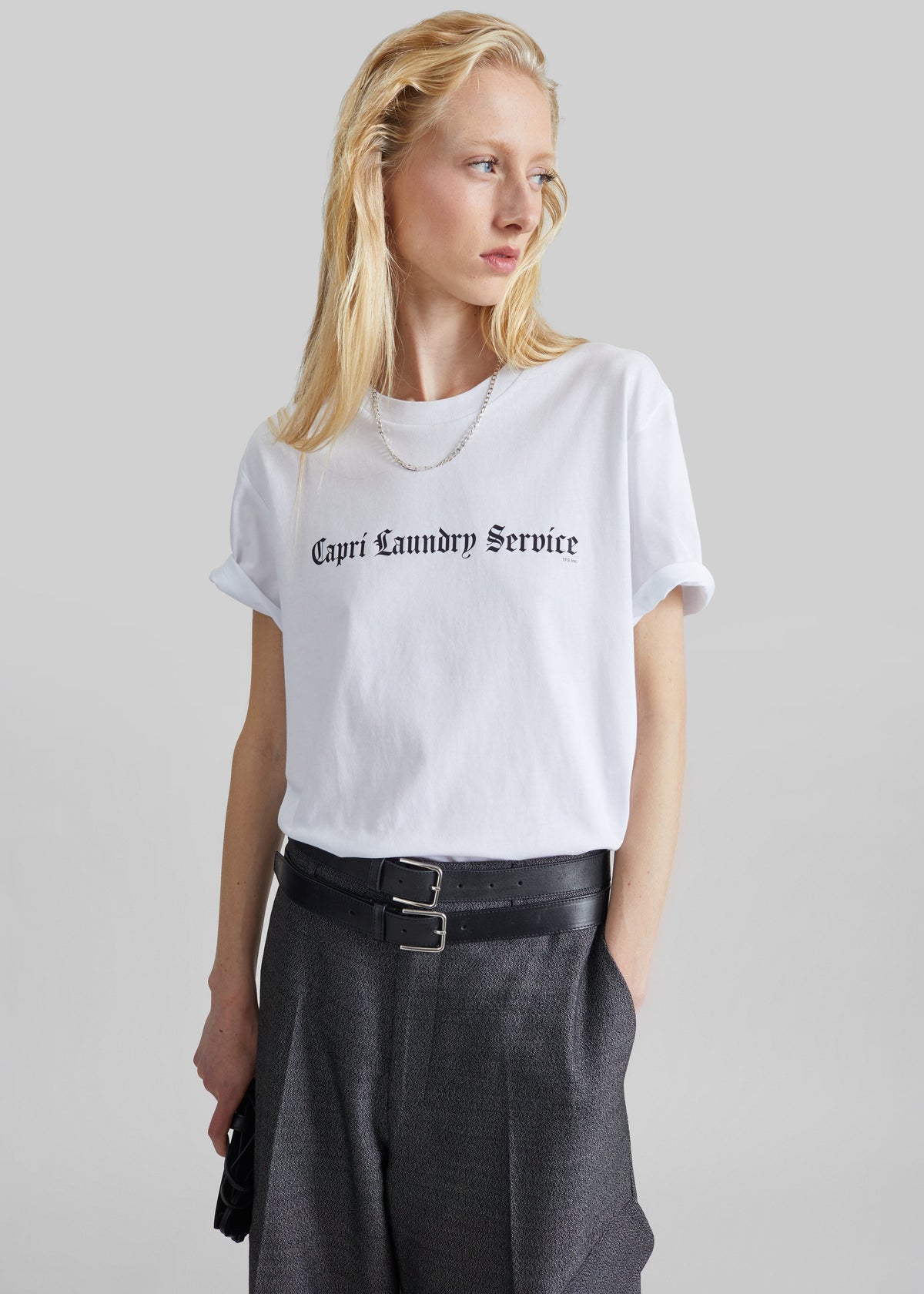 Nickishop Capri Laundry Service T-Shirt - White/Black – view 1 of 6