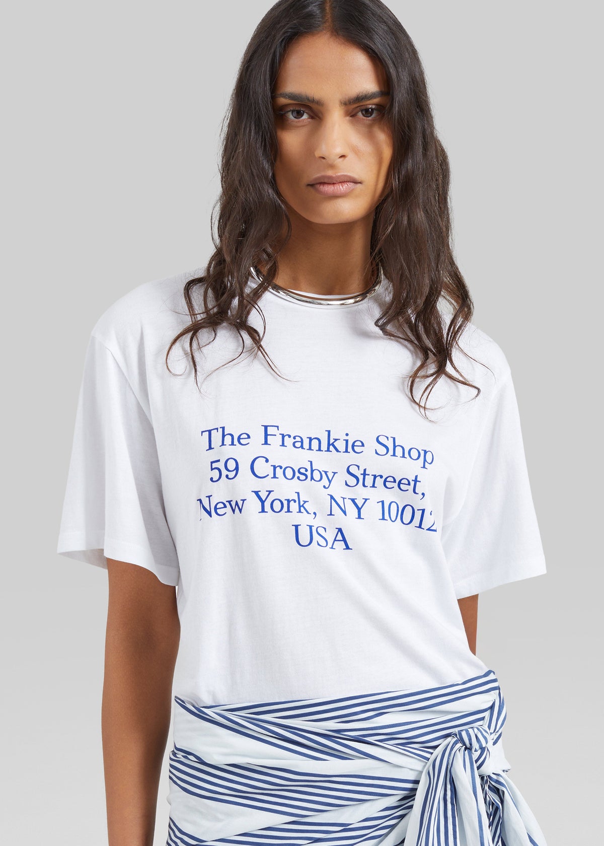 Nickishop Crosby T-Shirt - White/Blue – view 2 of 4