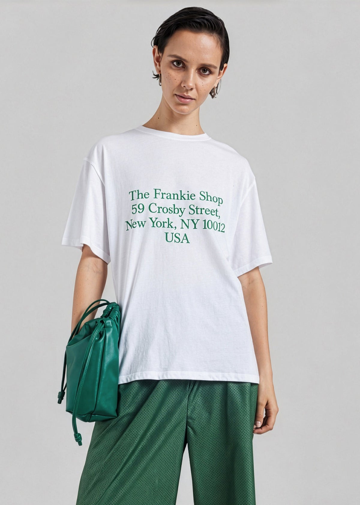 Nickishop Crosby T-Shirt - White/Green – view 2 of 8