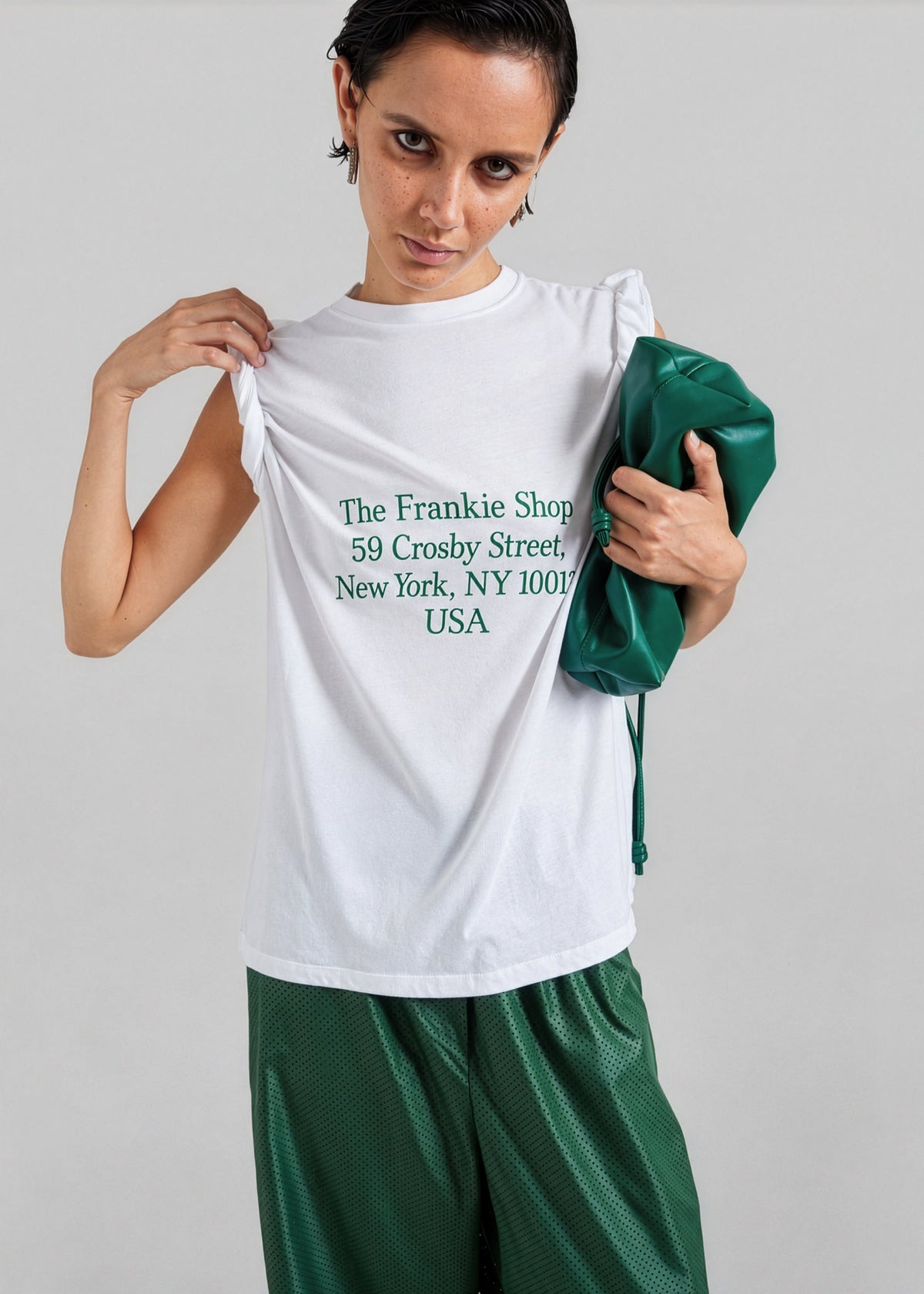 Nickishop Crosby T-Shirt - White/Green – view 4 of 8