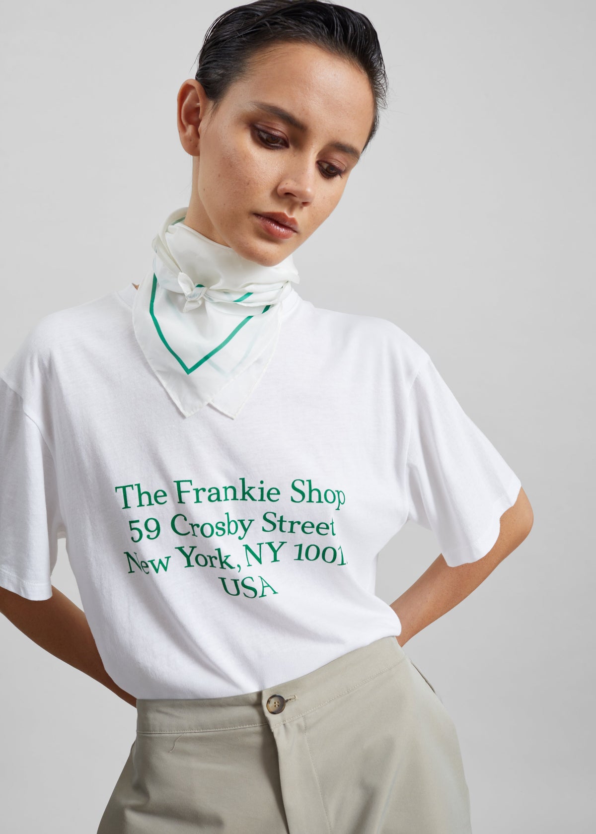 Nickishop Crosby T-Shirt - White/Green – view 3 of 8