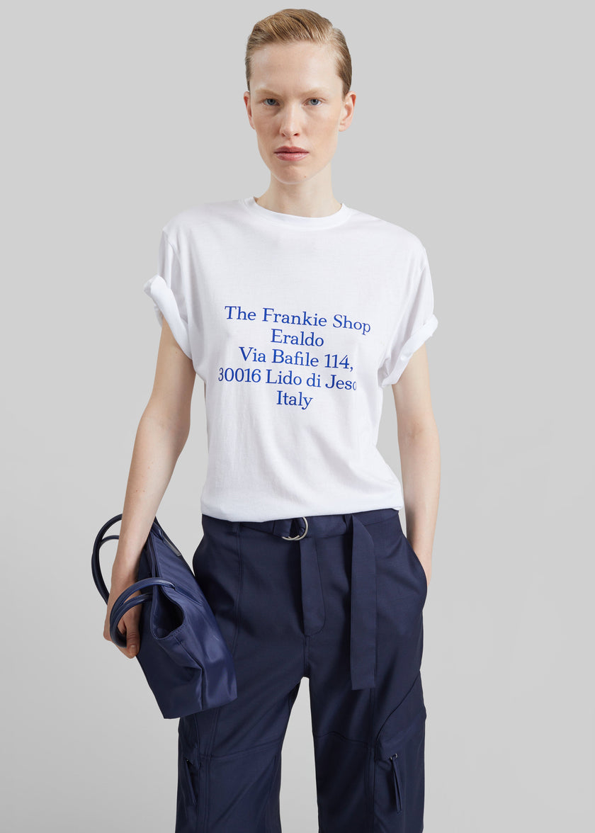 Nickishop Eraldo T-Shirt - White/Blue