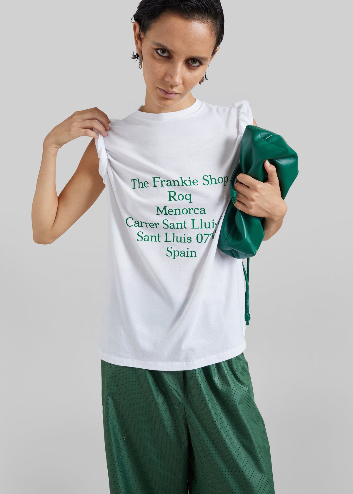 Nickishop Roq T-Shirt - White/Green – view 1 of 5