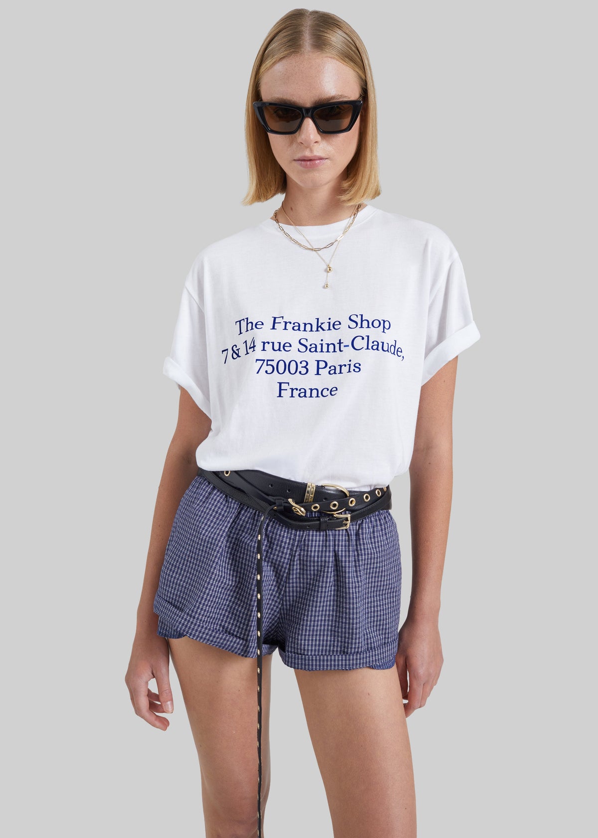 Nickishop Saint-Claude T-Shirt - White/Blue – view 1 of 5