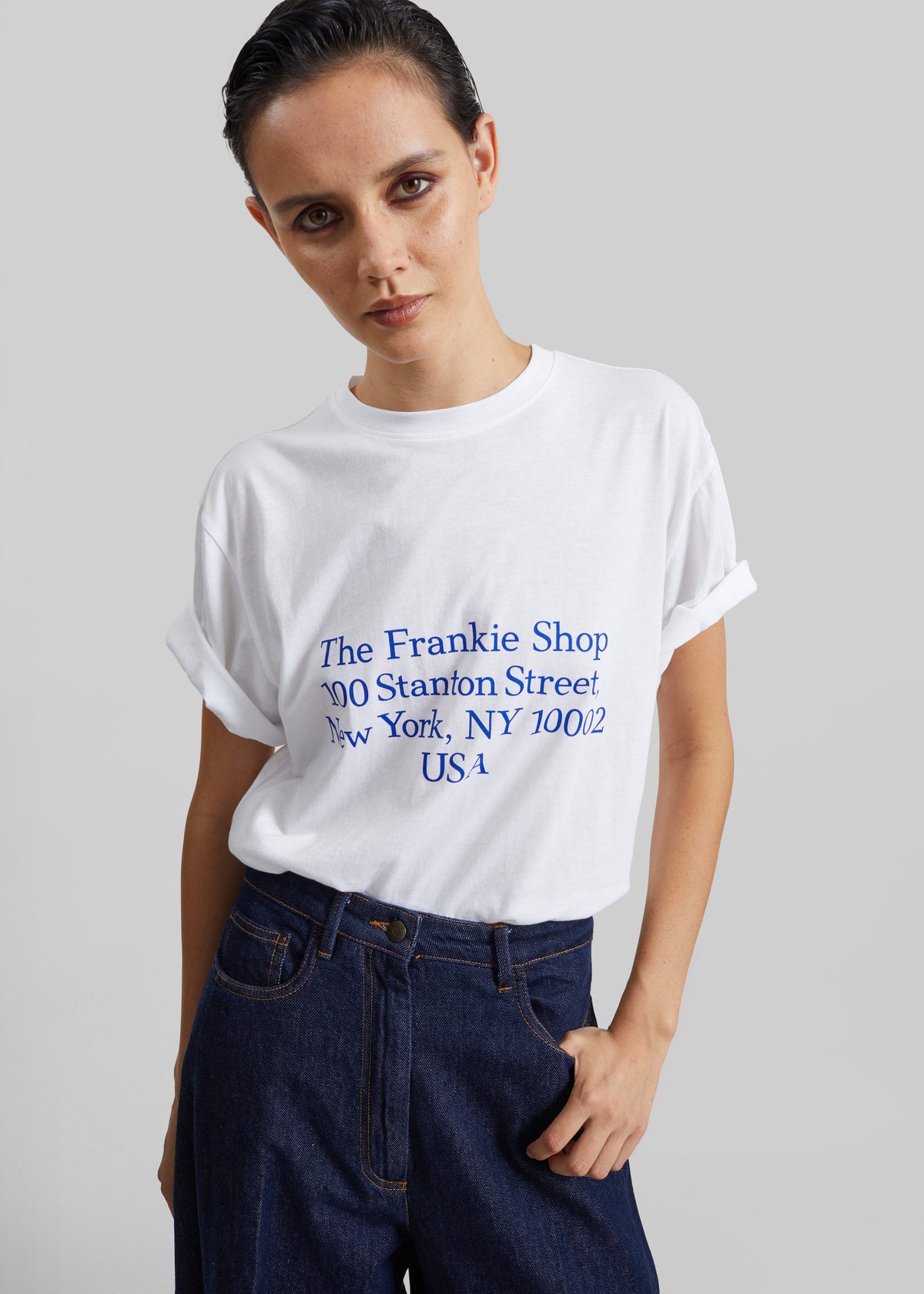 Nickishop Stanton T-Shirt - White/Blue – view 1 of 4