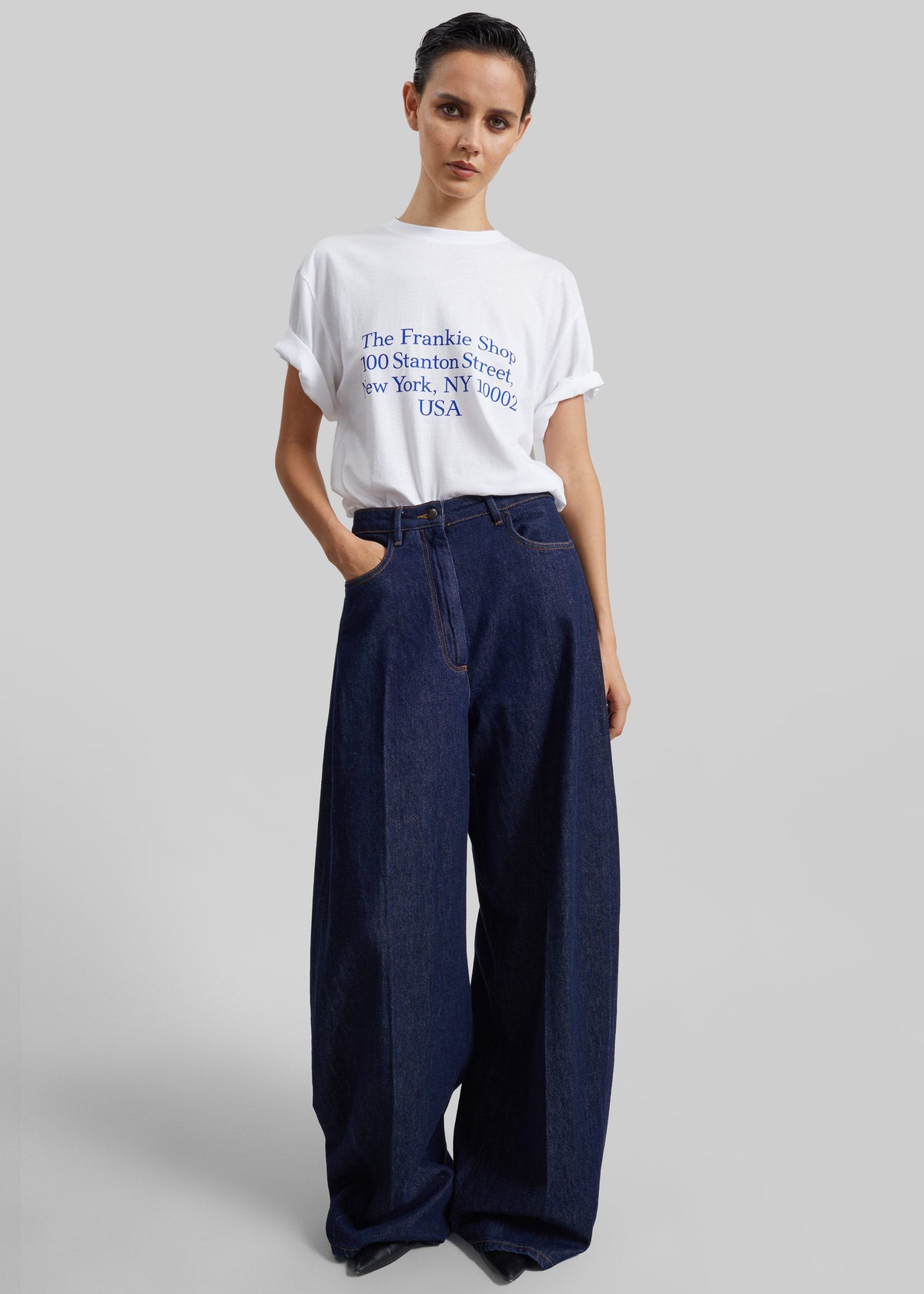 Nickishop Stanton T-Shirt - White/Blue – view 2 of 4