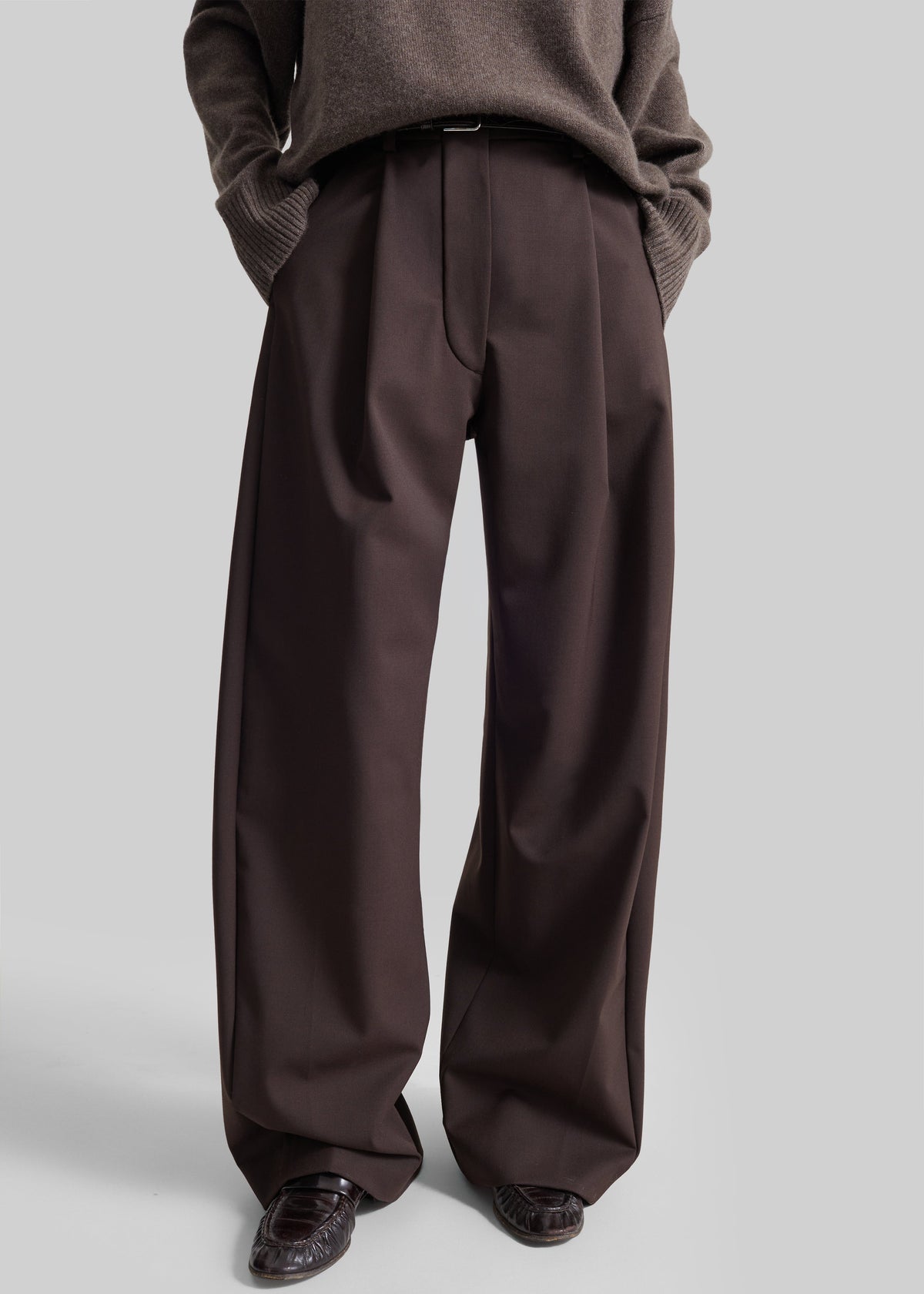 TheLatest Billie Wool Trousers - Brown – view 5 of 7