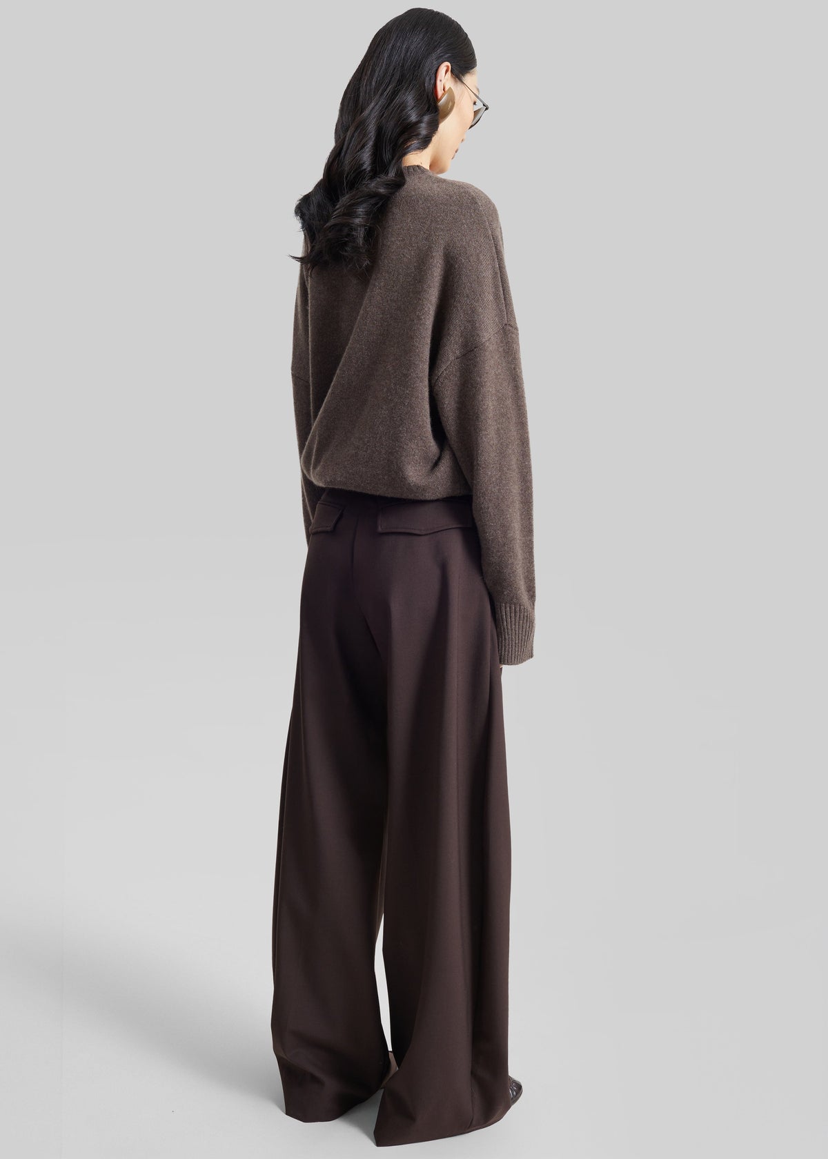 TheLatest Billie Wool Trousers - Brown – view 7 of 7