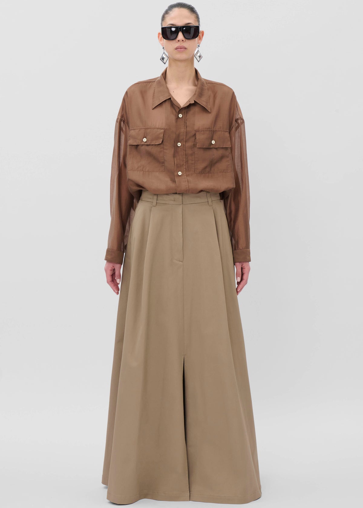 TheLatest Daisy Skirt - Cognac – view 8 of 9