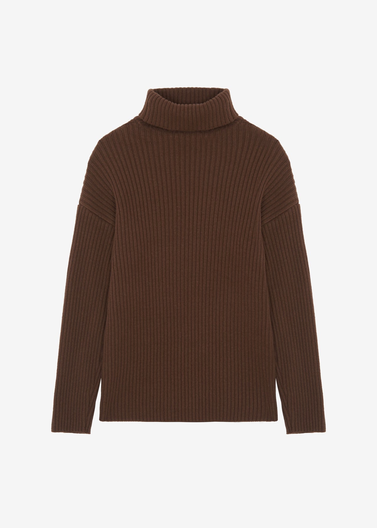 Thelma Ribbed Sweater Dress - Brown – view 9 of 9