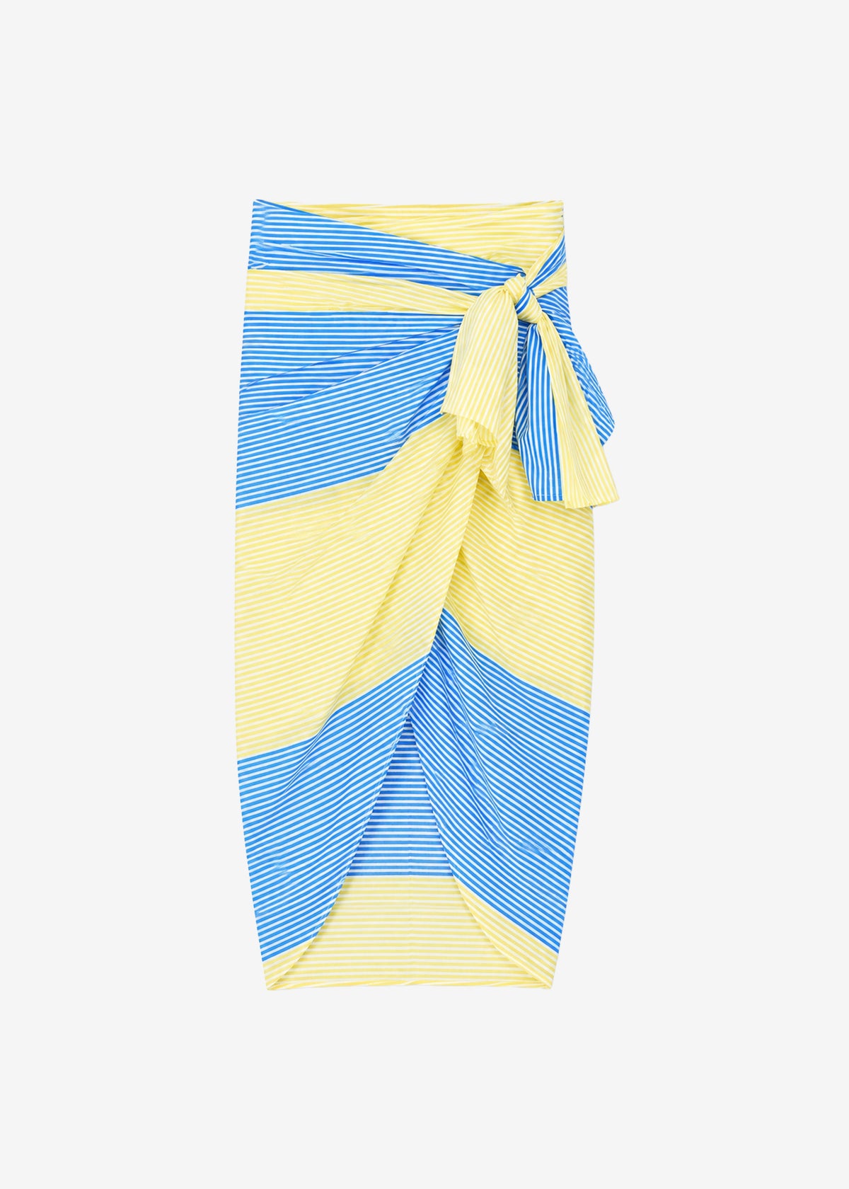 Thira Wrap Skirt - Yellow Stripe – view 8 of 8