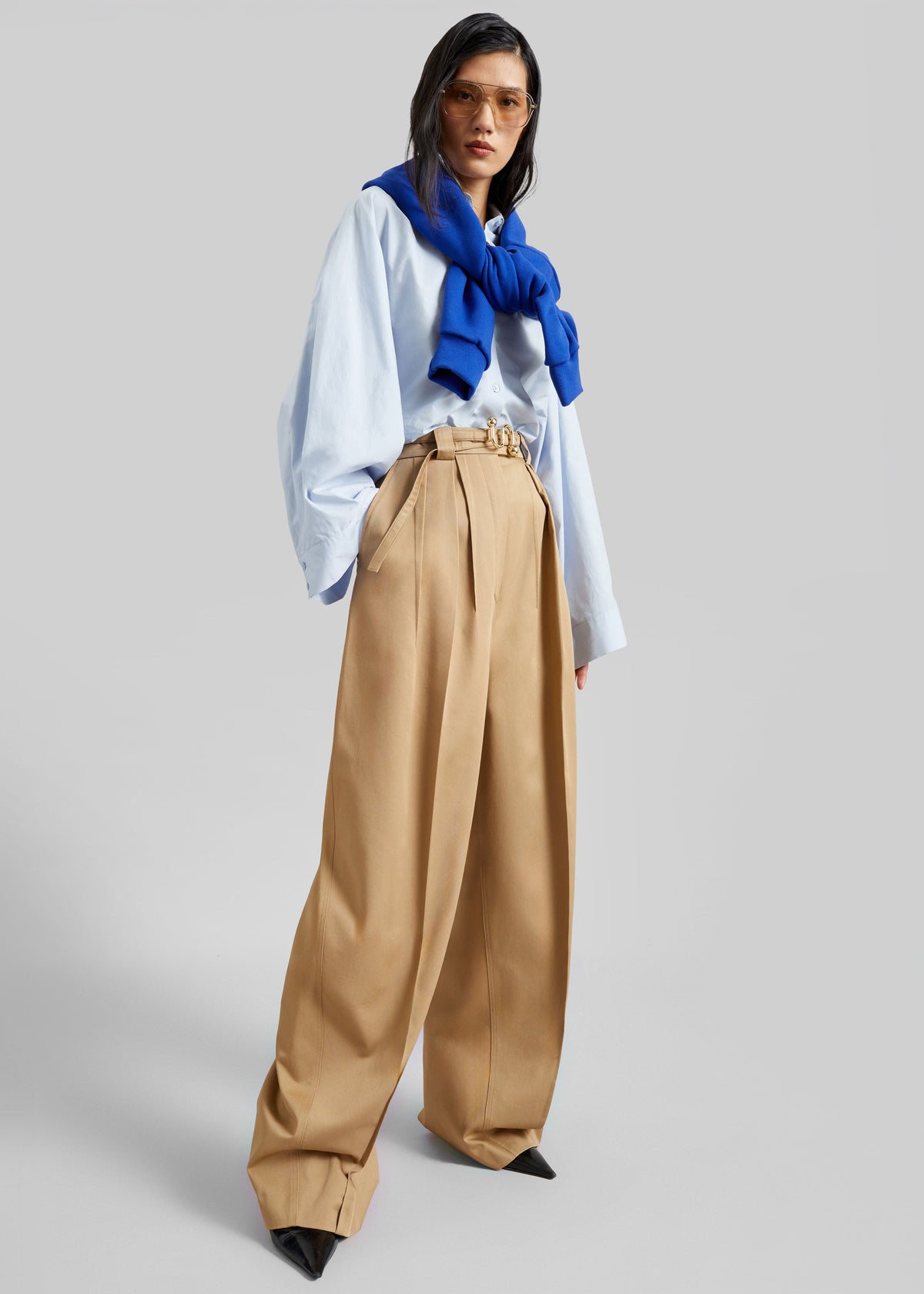Tila Wide Sleeve Shirt - Light Blue – view 3 of 9