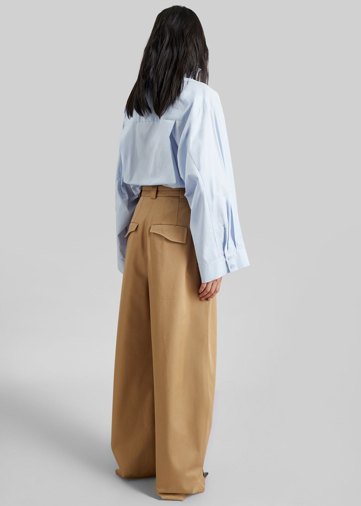 Tila Wide Sleeve Shirt - Light Blue – view 8 of 9