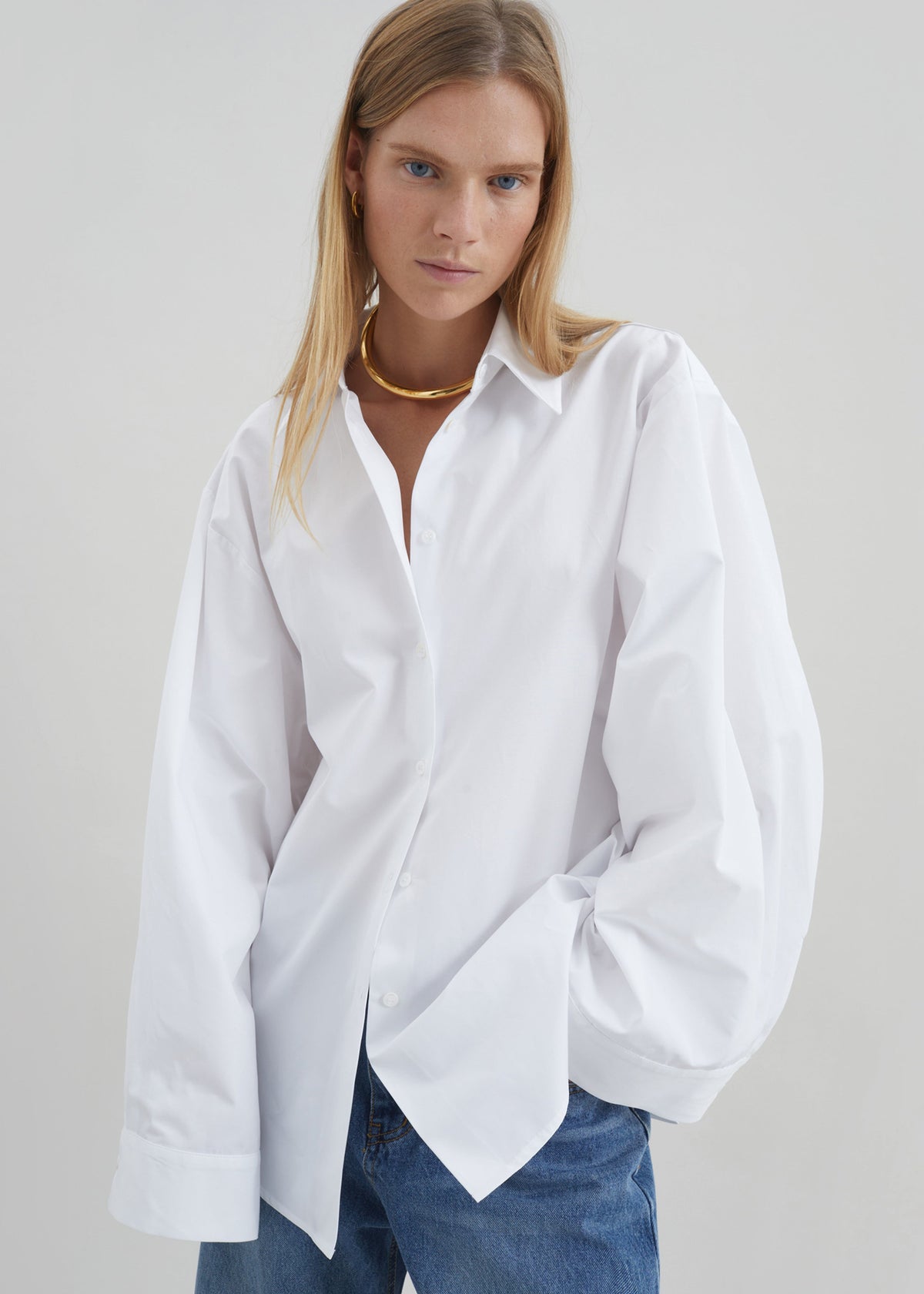 Tila Wide Sleeve Shirt - White – view 3 of 6