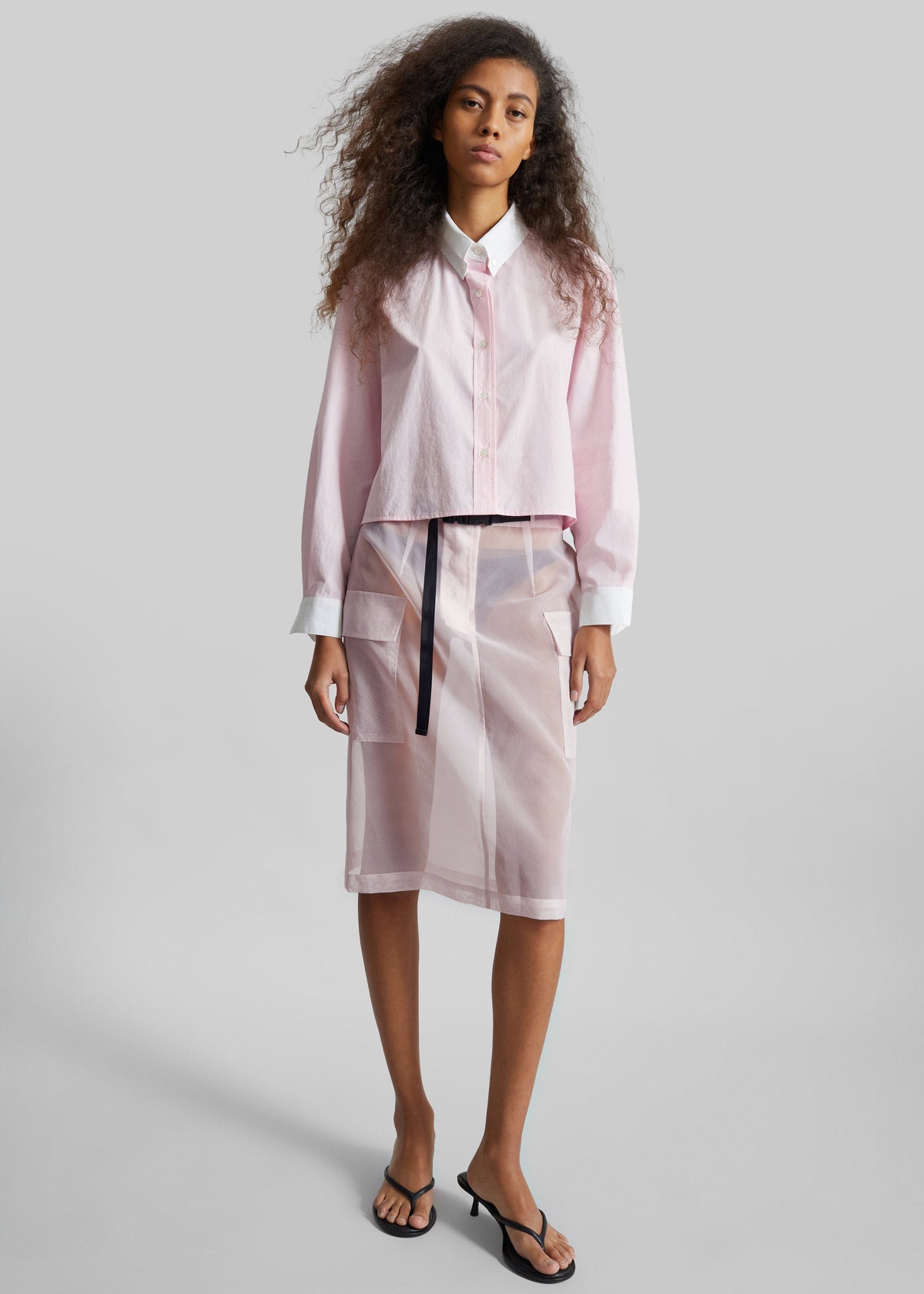Tilly Sheer Utility Skirt - Faded Pink – view 7 of 9