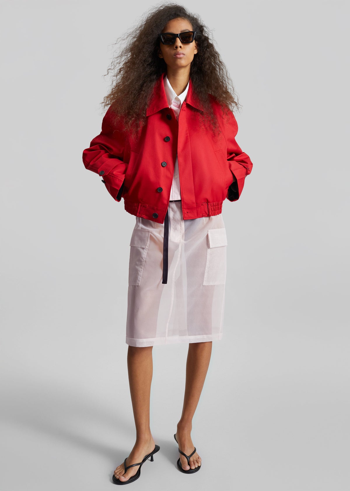 Tilly Sheer Utility Skirt - Faded Pink – view 2 of 9