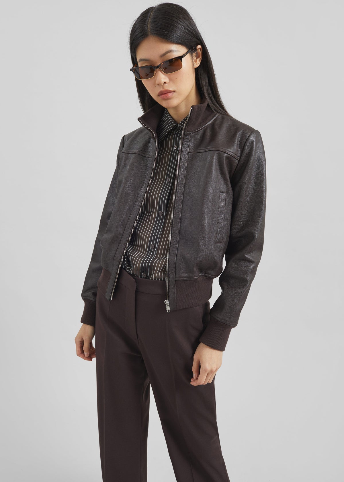 Tobias Leather Jacket - Vintage Brown – view 2 of 6