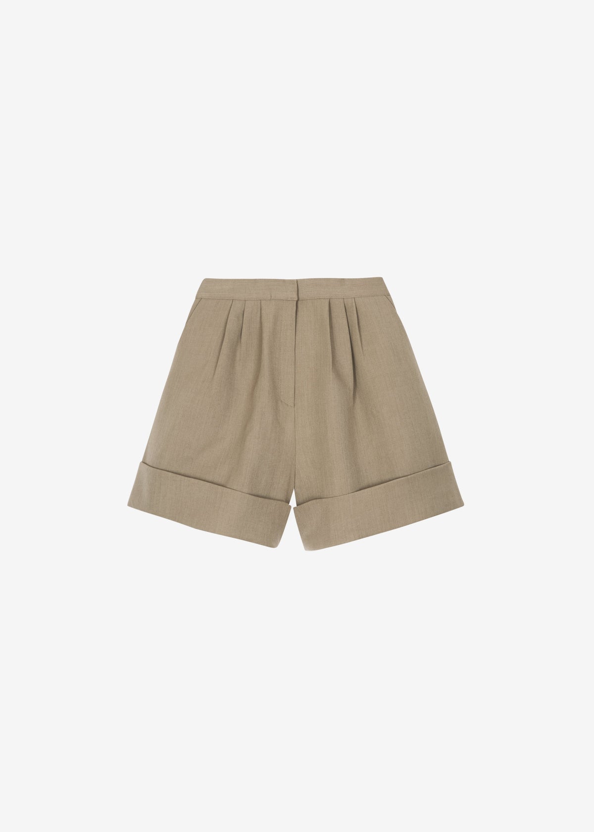 Tolmer Cuffed Shorts - Taupe Melange – view 10 of 10