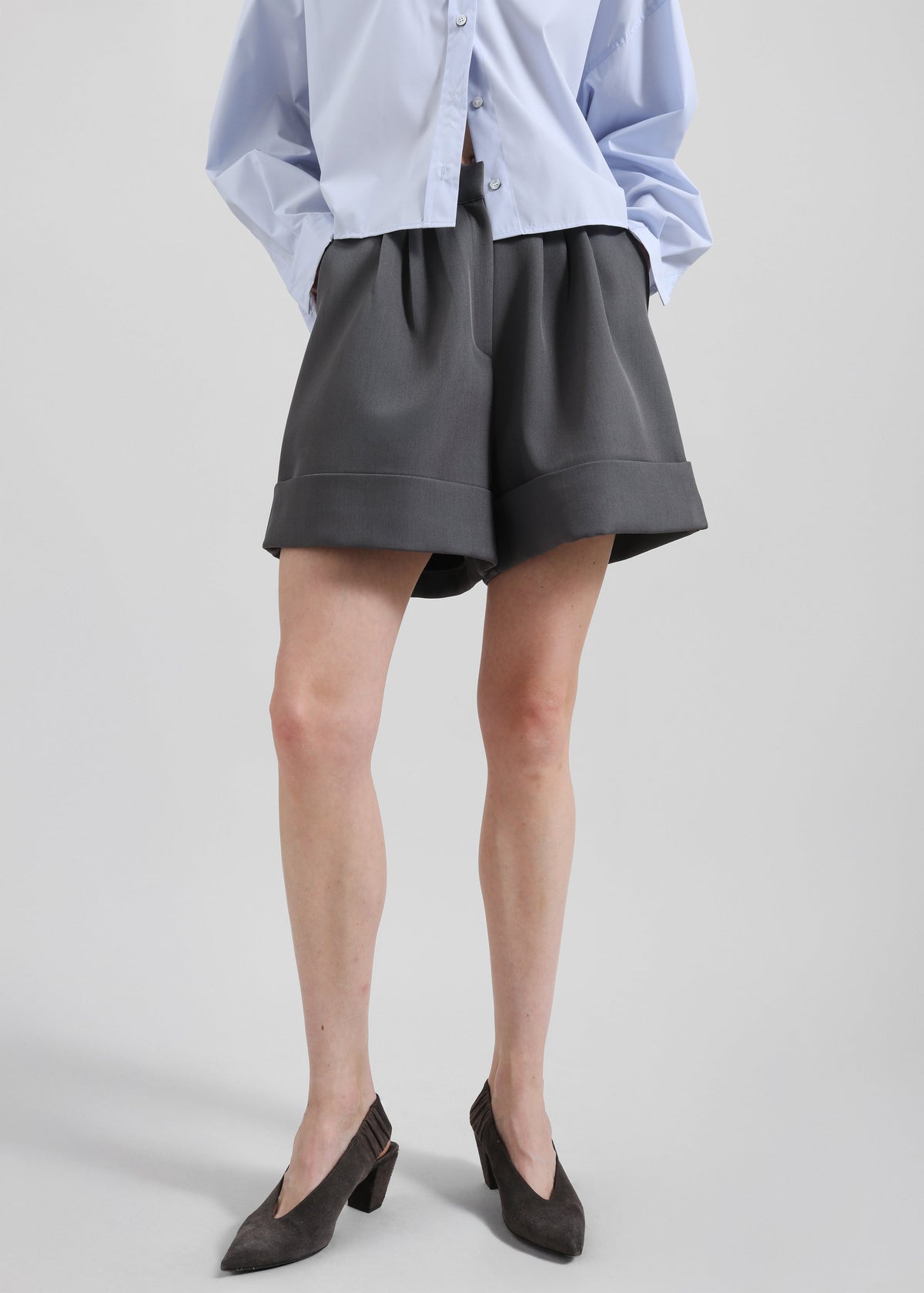 Tolmer Cuffed Shorts - Storm Grey – view 1 of 7