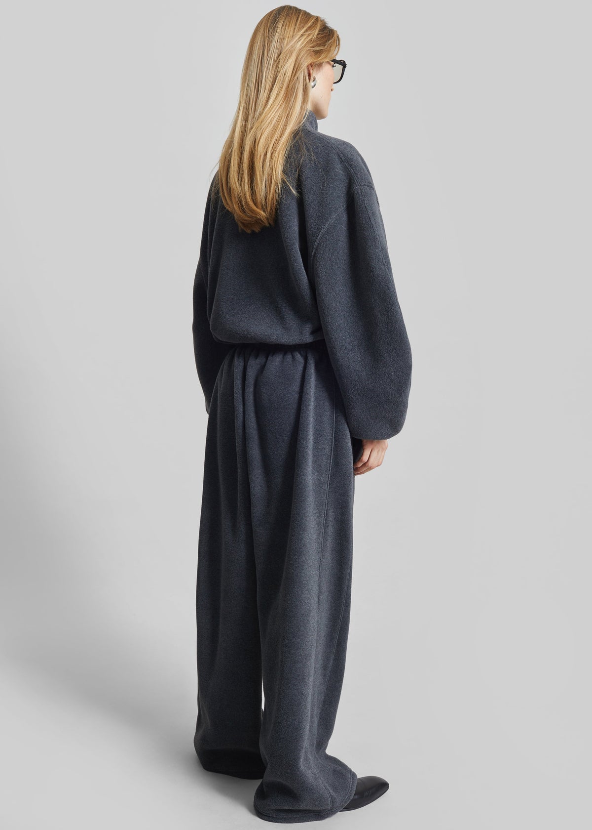 Treveray Fleece Half-Zip Sweatshirt - Dark Grey – view 10 of 11