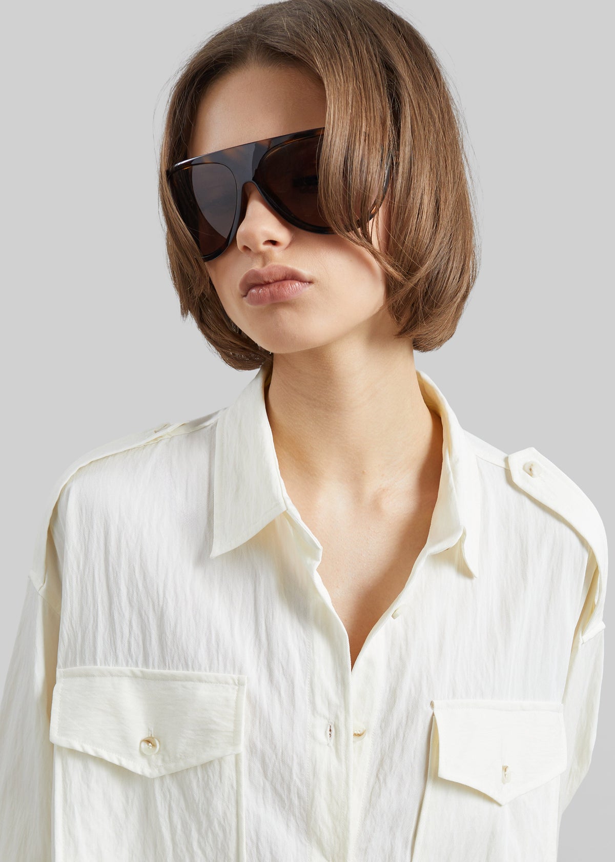 Trevi Textured Cargo Shirt - Cream – view 2 of 8