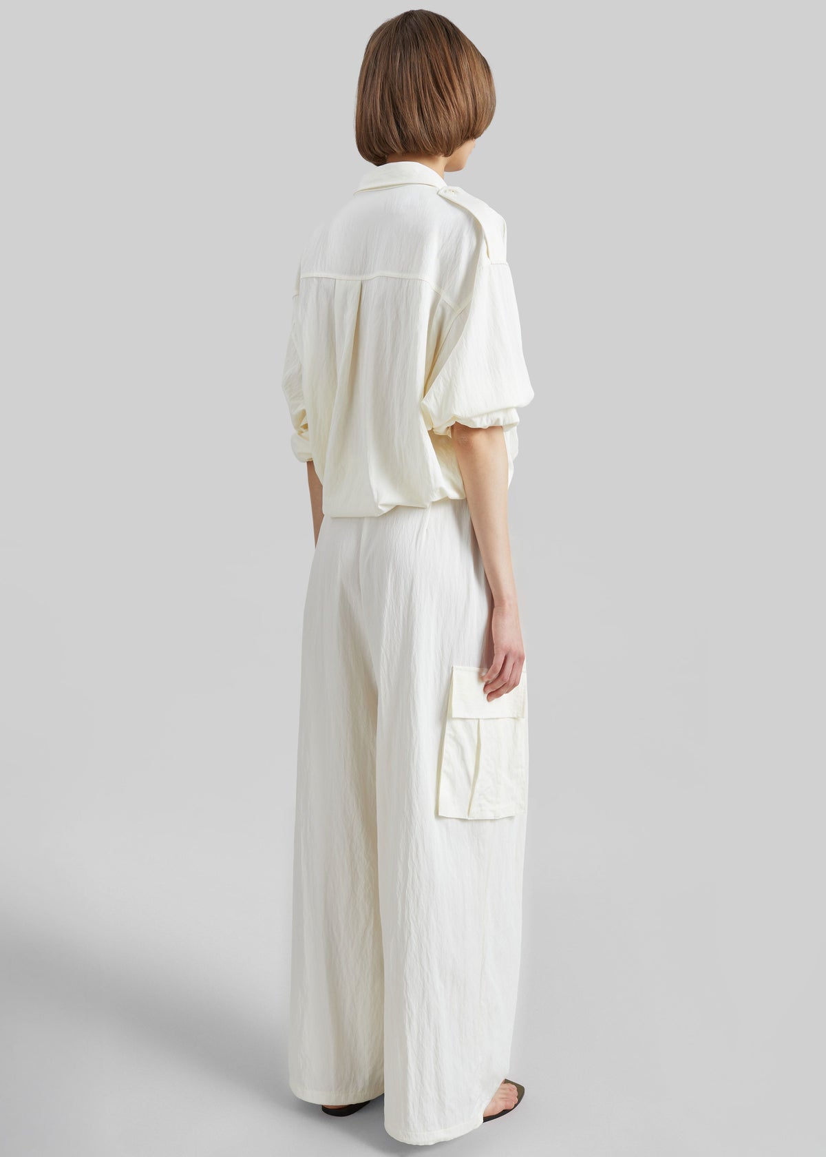 Trevi Textured Cargo Shirt - Cream – view 7 of 8