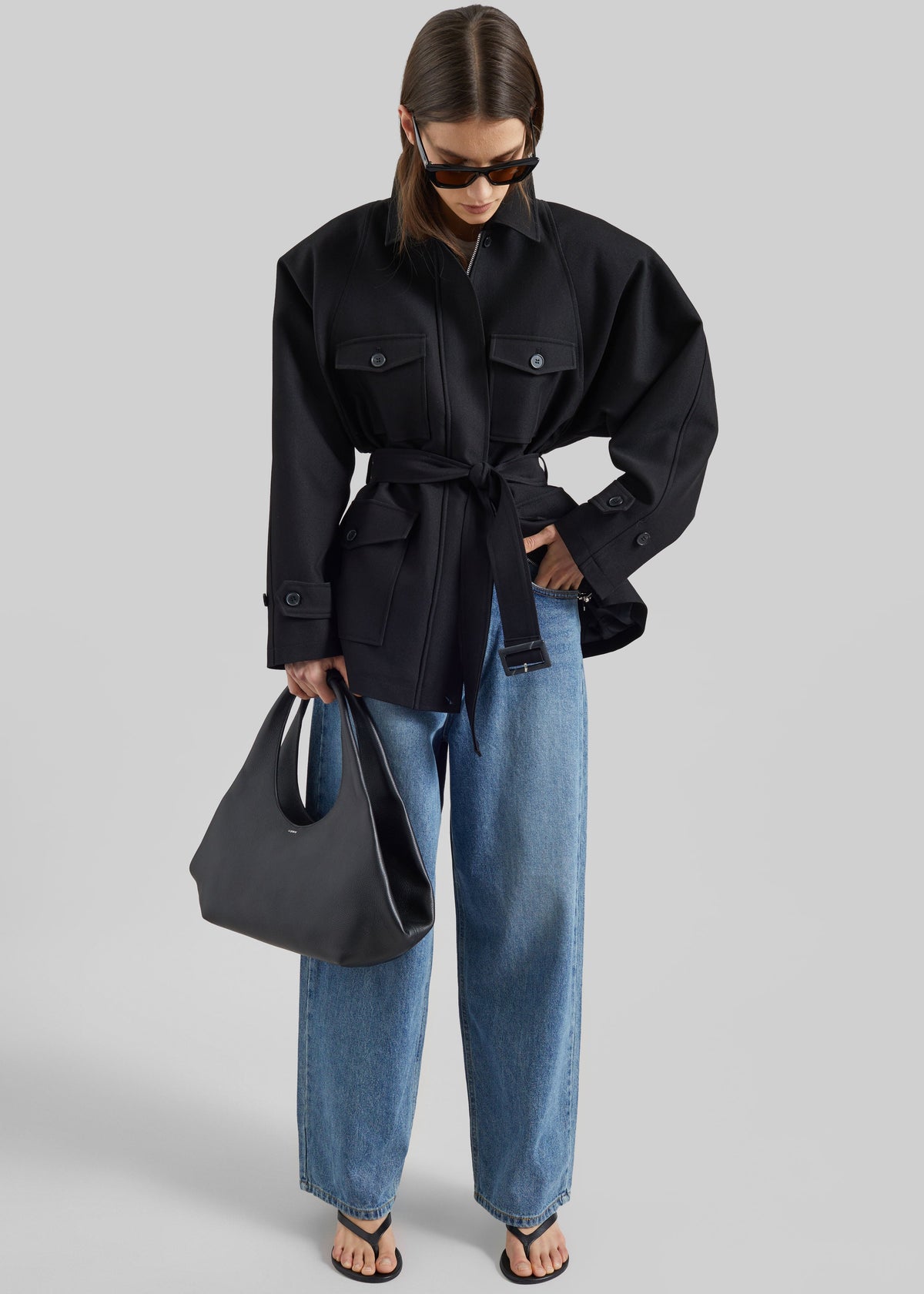 Trevose Padded Utility Jacket - Black – view 1 of 11