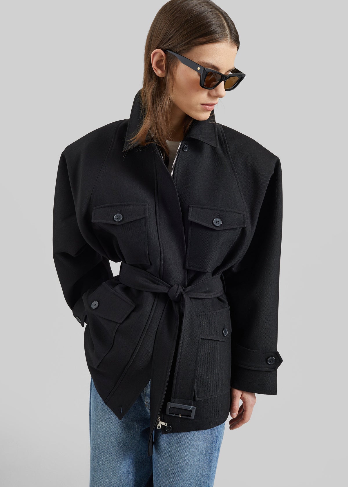 Trevose Padded Utility Jacket - Black – view 2 of 11