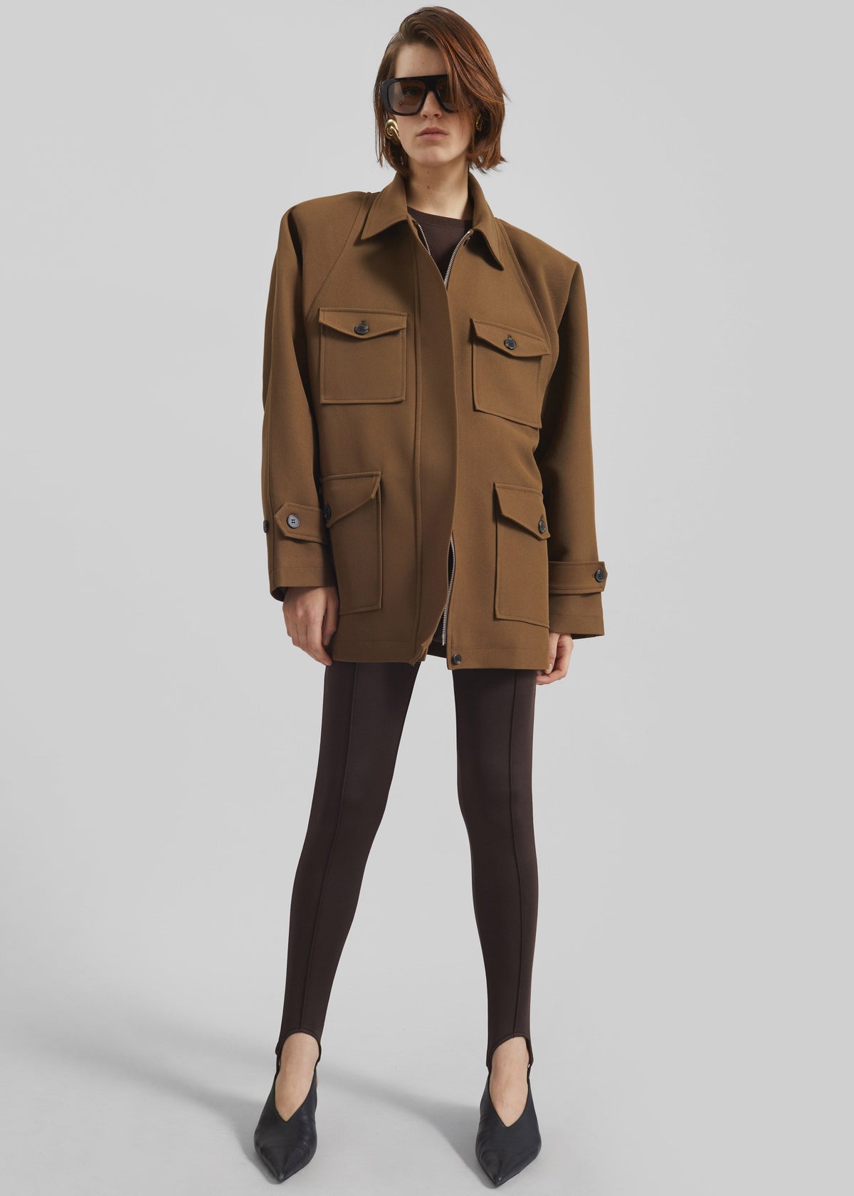 Trevose Padded Utility Jacket - Brown – view 6 of 9