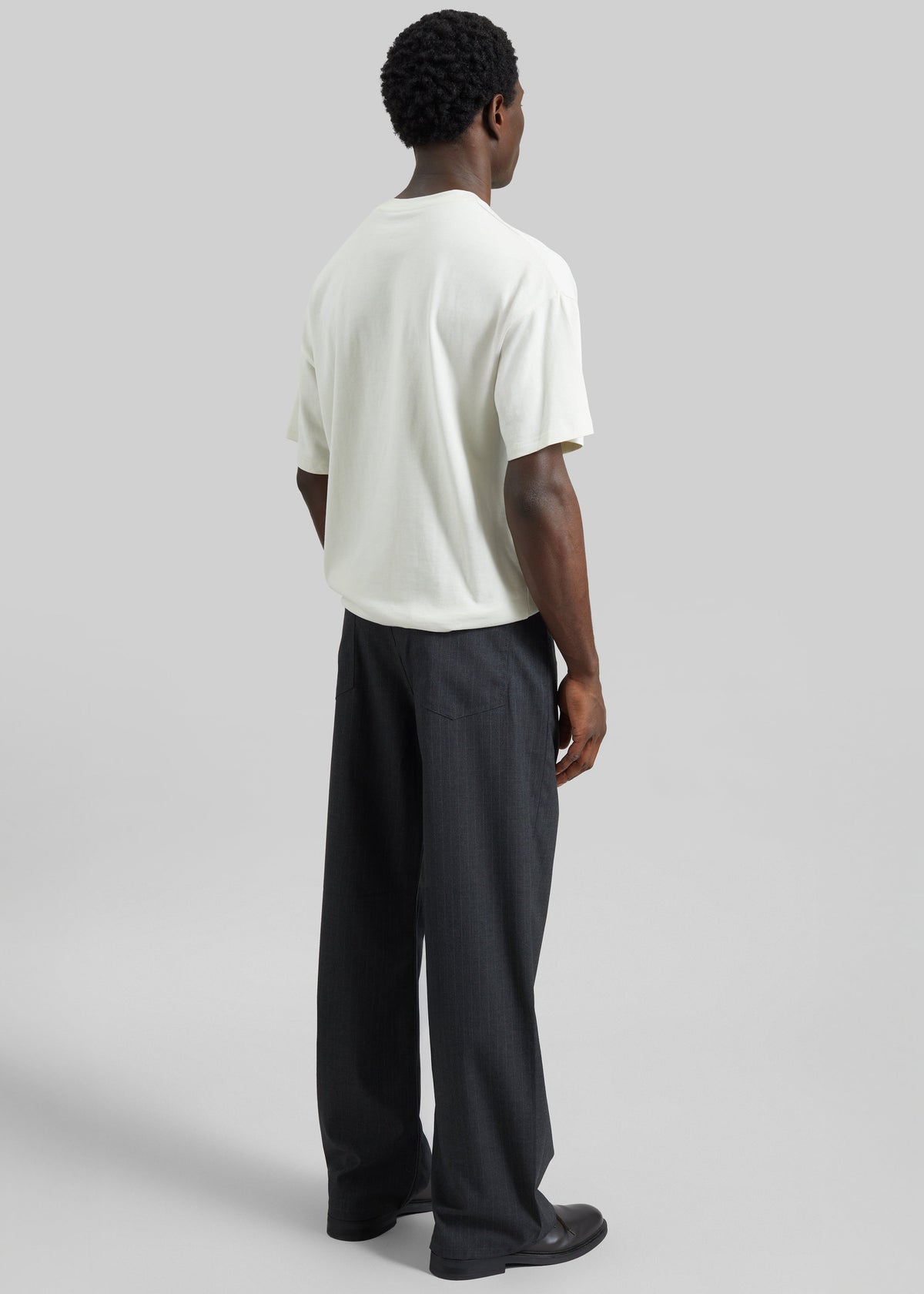 Trieste Straight Pants - Charcoal Pinstripe – view 9 of 10