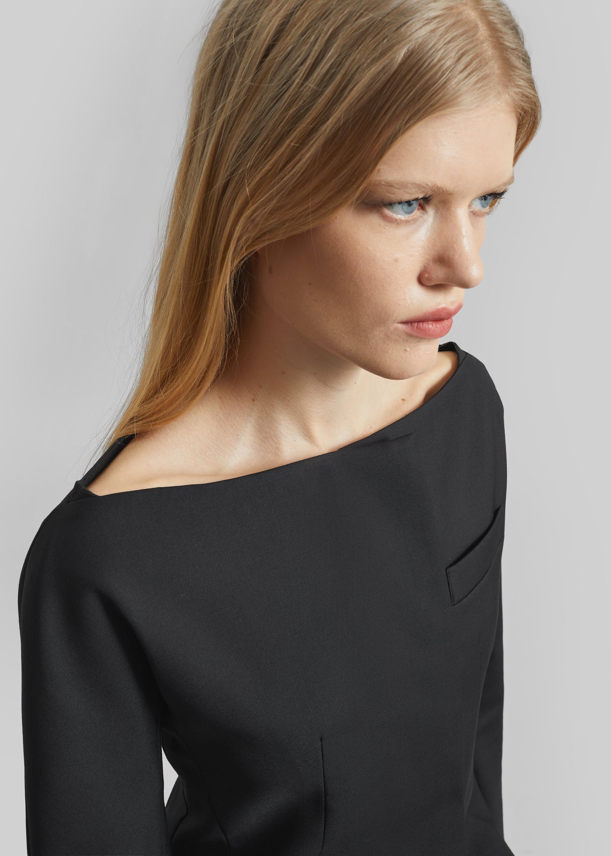 Troense Boatneck Tailored Blazer - Black – view 2 of 8