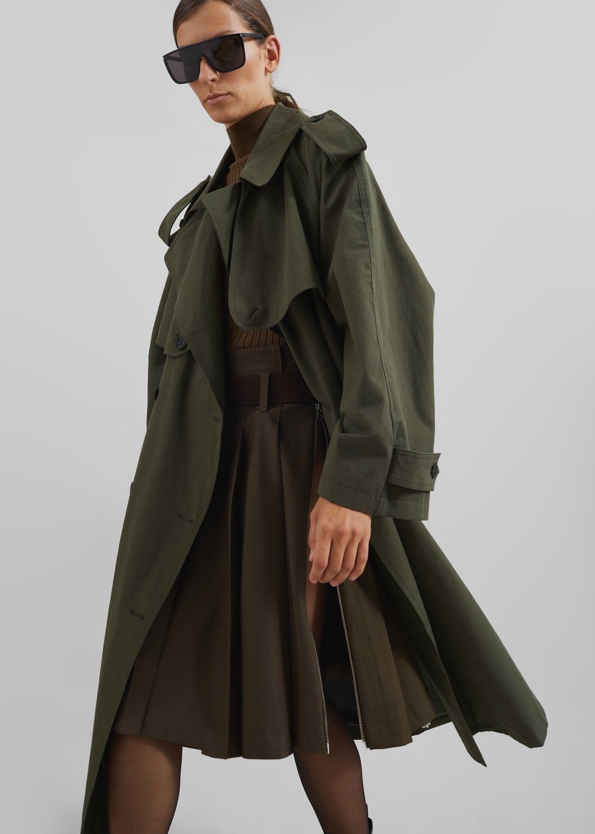 Tromso Convertible Trench - Khaki – view 9 of 12