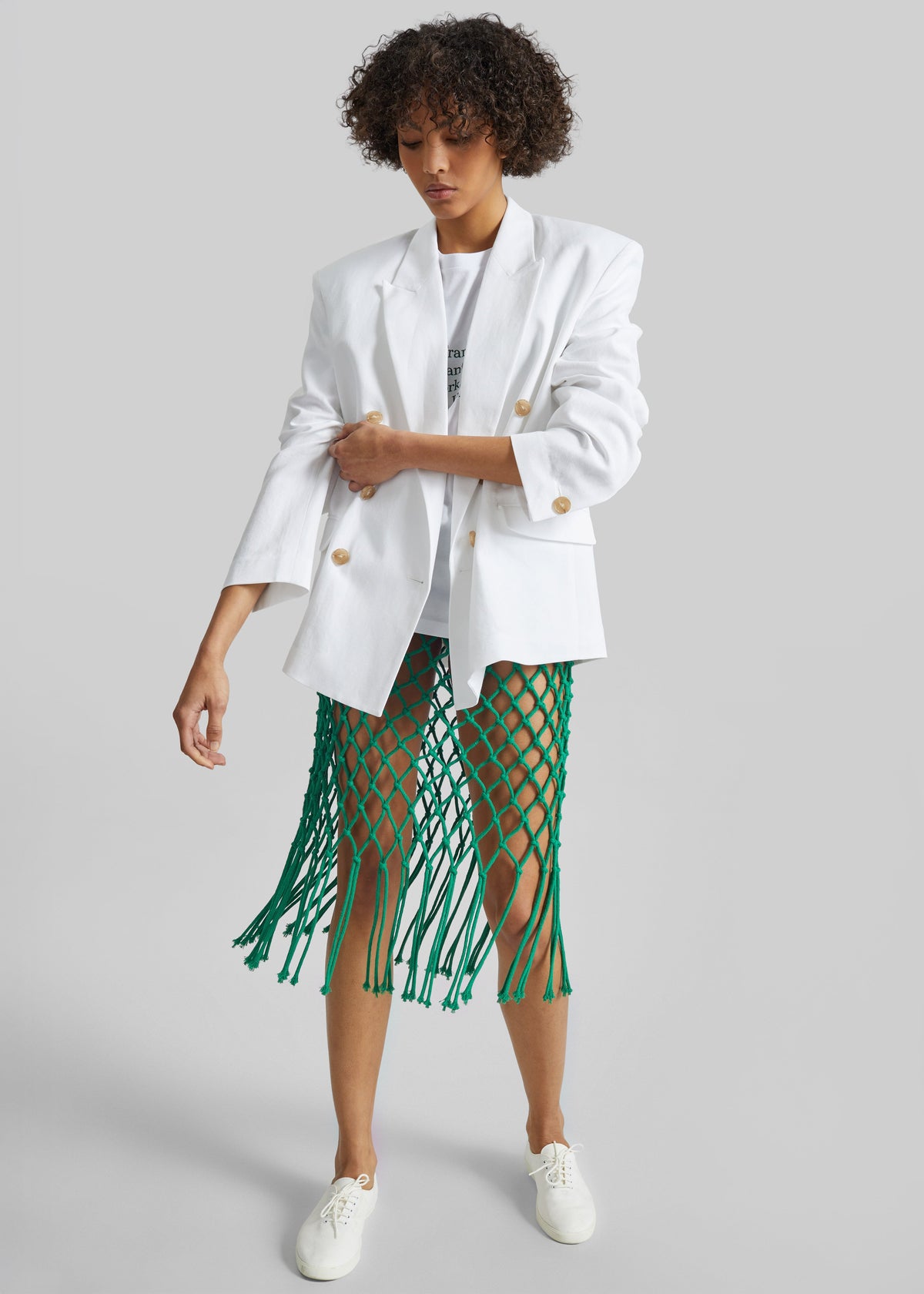 Tropea Macrame Skirt - Green – view 4 of 8