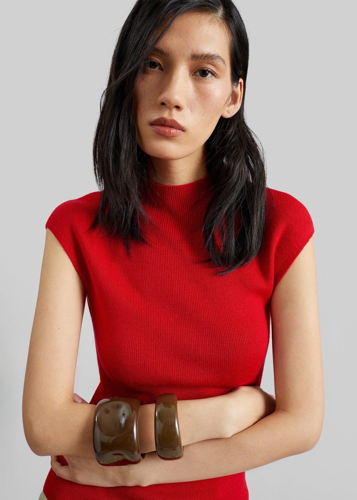 Troyes Knit Top - Red – view 1 of 6