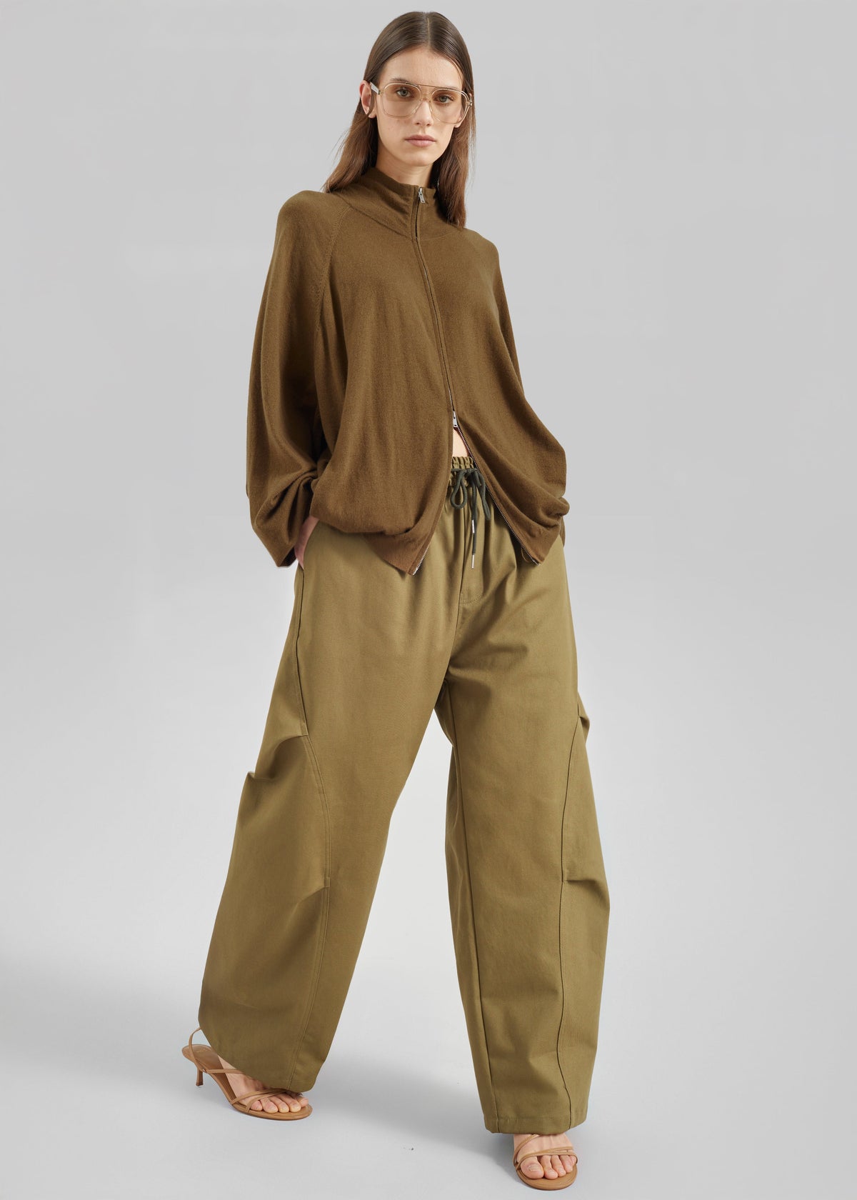 Tulsa Curved Pants - Dark Olive – view 1 of 6
