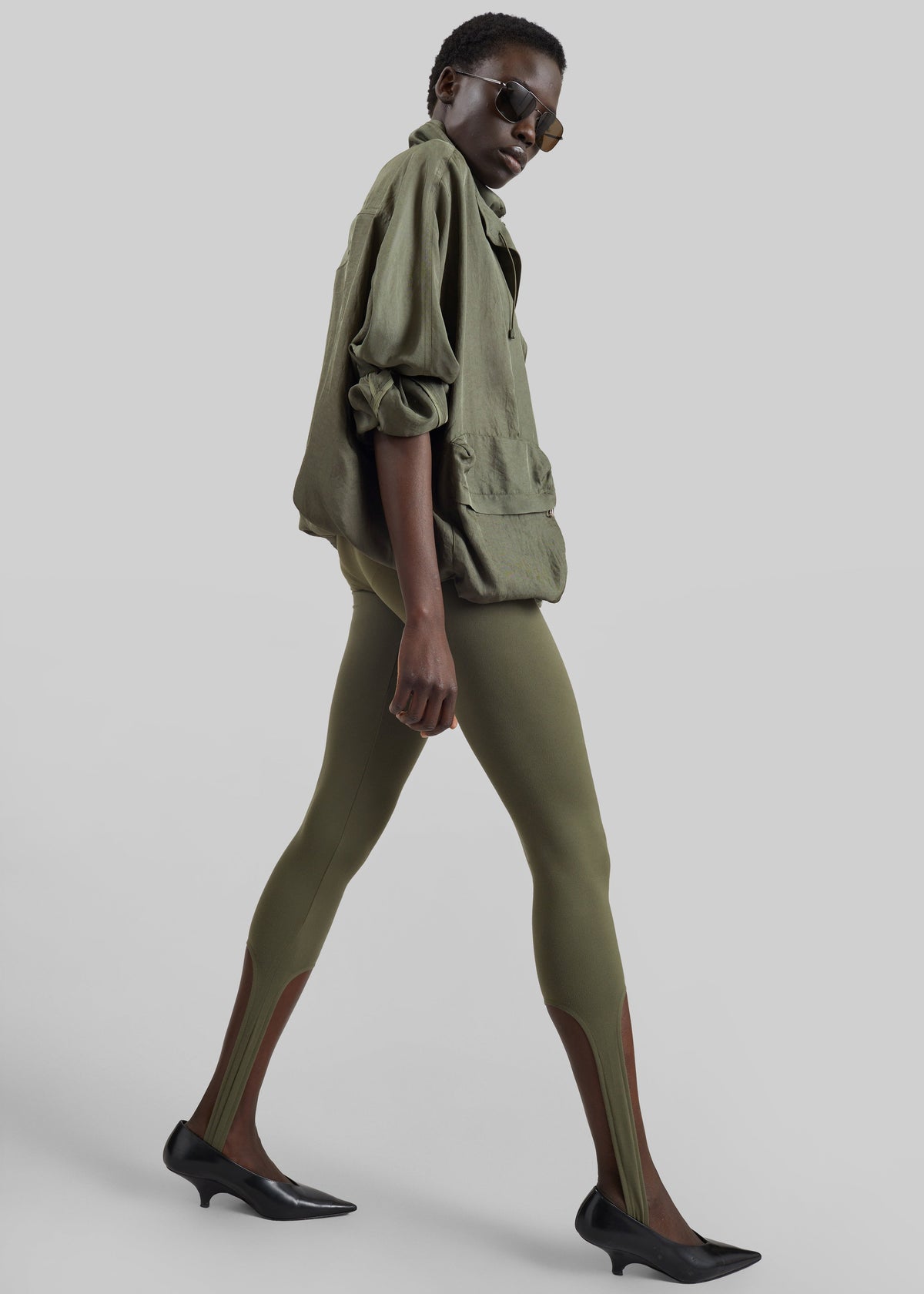 Twilla Stirrup Leggings - Olive – view 7 of 8