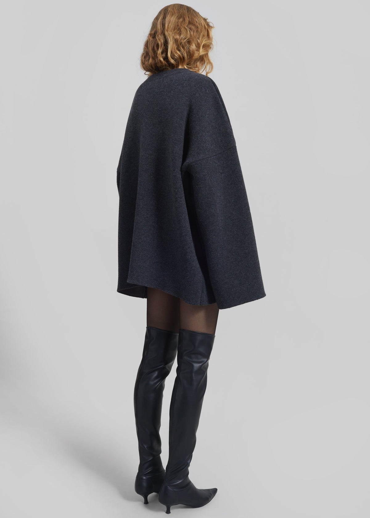 Tynset Oversized Cardigan - Charcoal – view 6 of 7