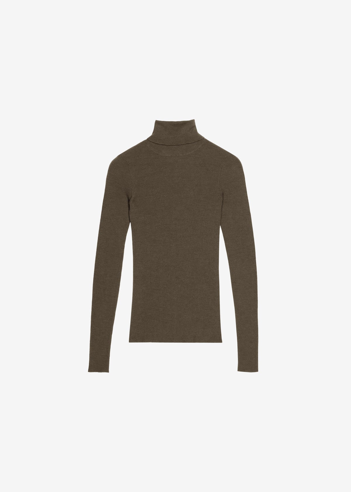 Utica Thin Turtleneck Sweater - Olive – view 4 of 4