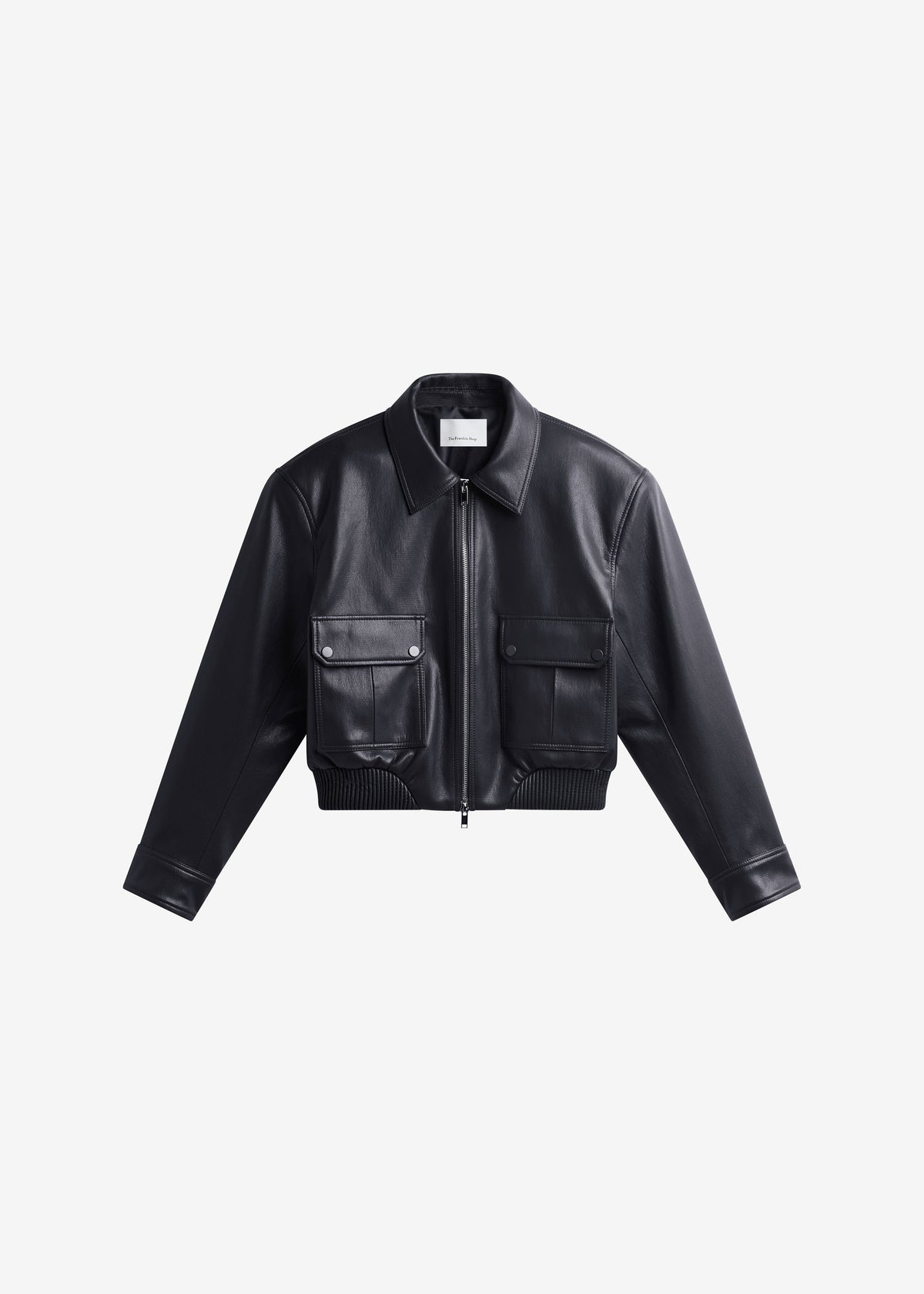 Val Faux Leather Padded Jacket - Black – view 7 of 7