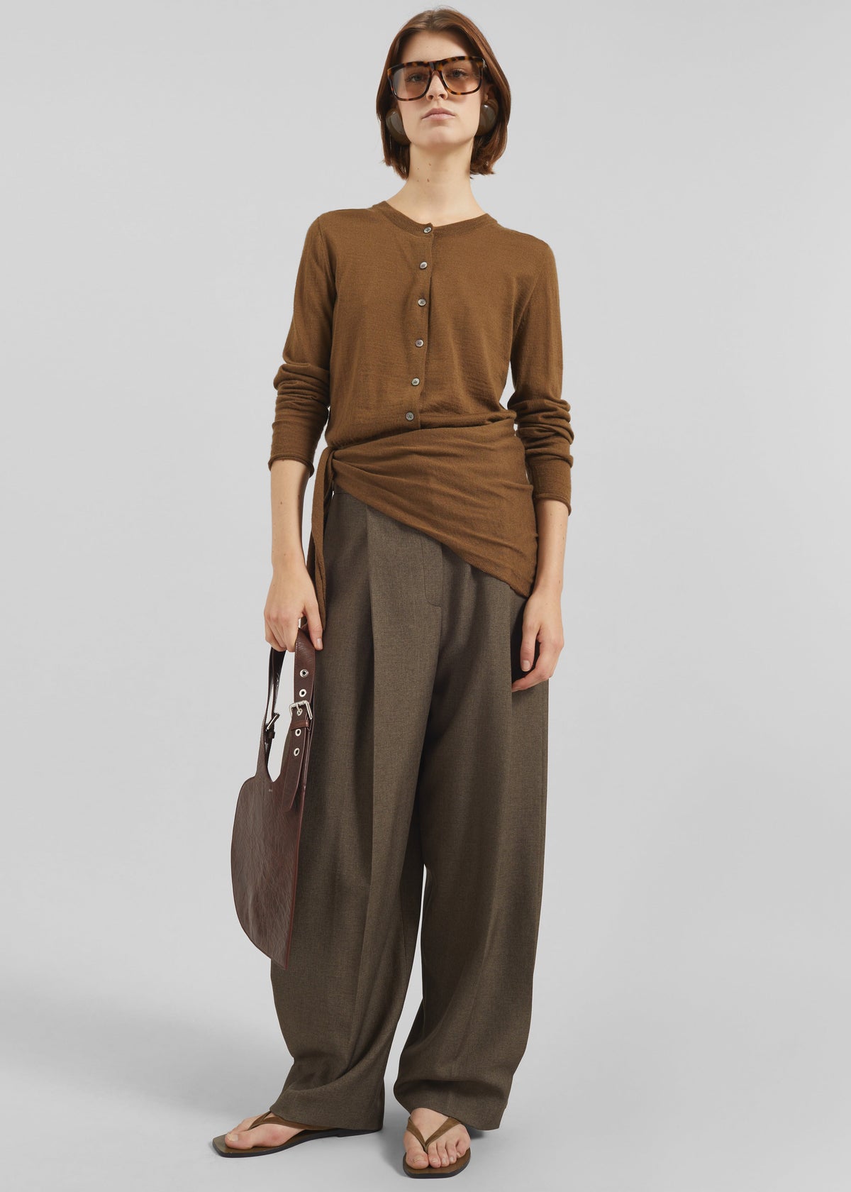 Vallsta Tailored Trousers - Brown Melange – view 4 of 10