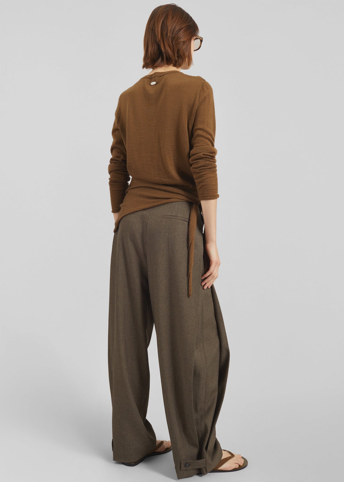 Vallsta Tailored Trousers - Brown Melange – view 9 of 10