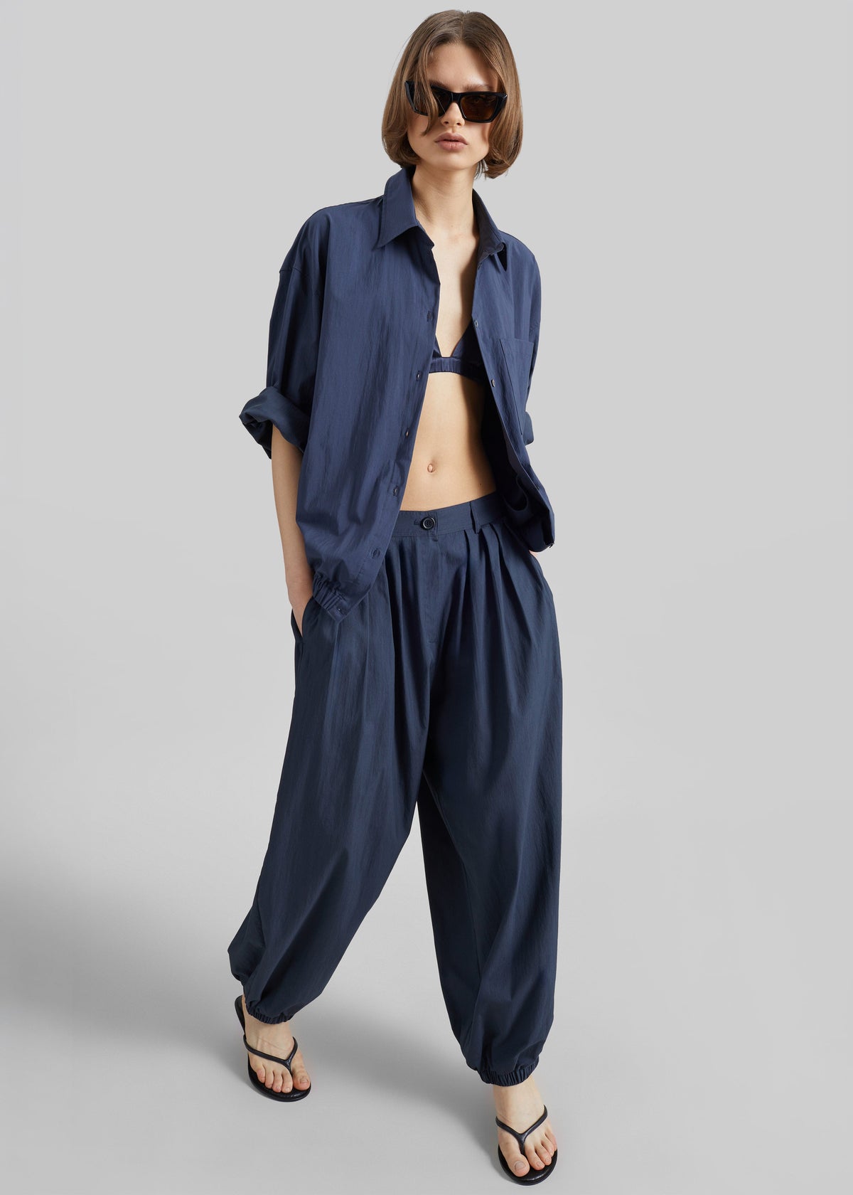 Vannes Balloon Pants - Navy – view 6 of 10