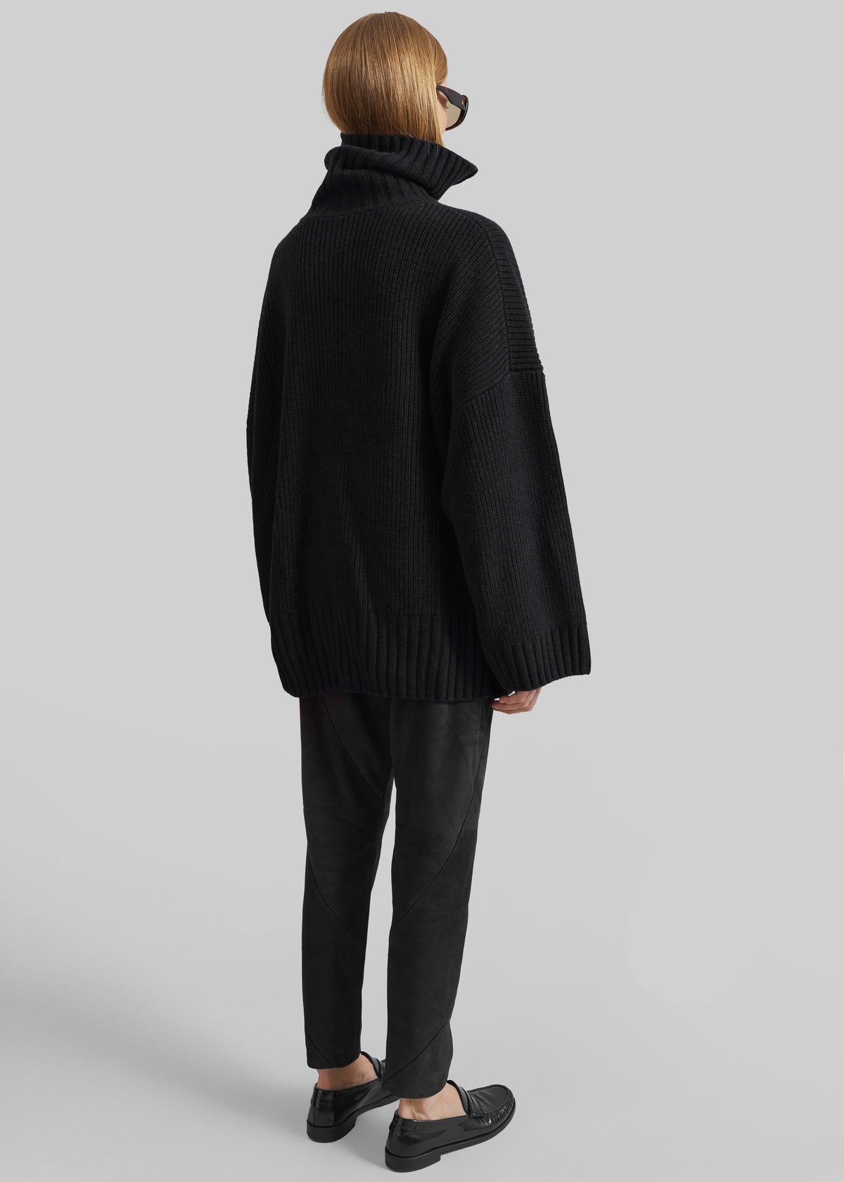 Veda Oversized Zip-Up Cardigan - Black – view 6 of 7