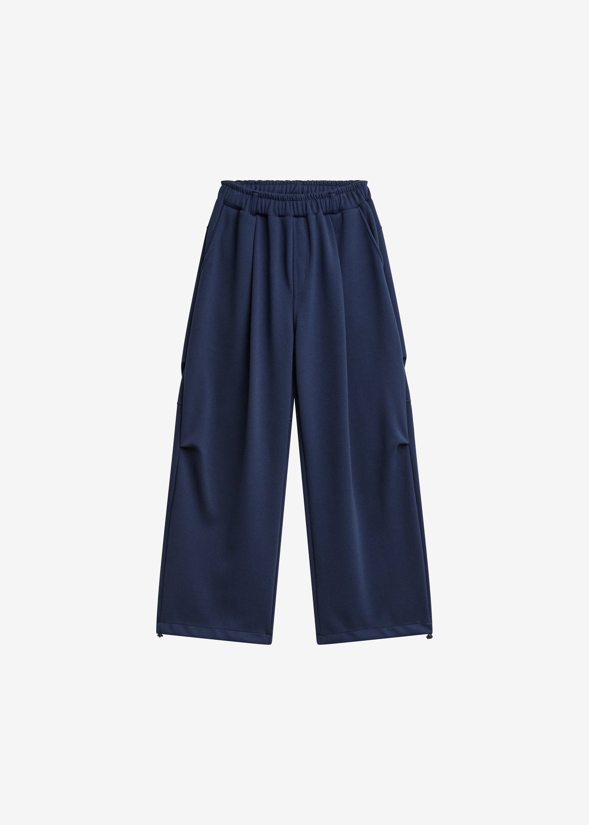 Vetigny Drawstring Pleated Sweatpants - Navy – view 6 of 6